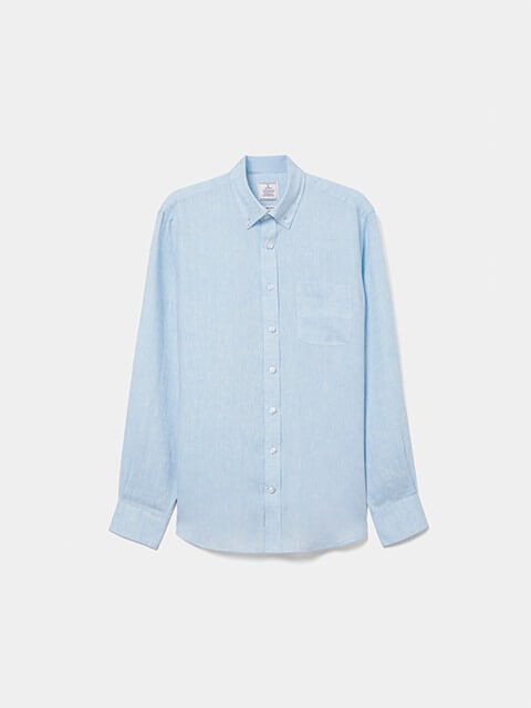 Regular fit linen shirt
