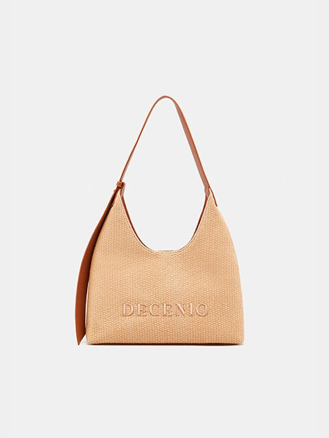 Raffia shoulder bag