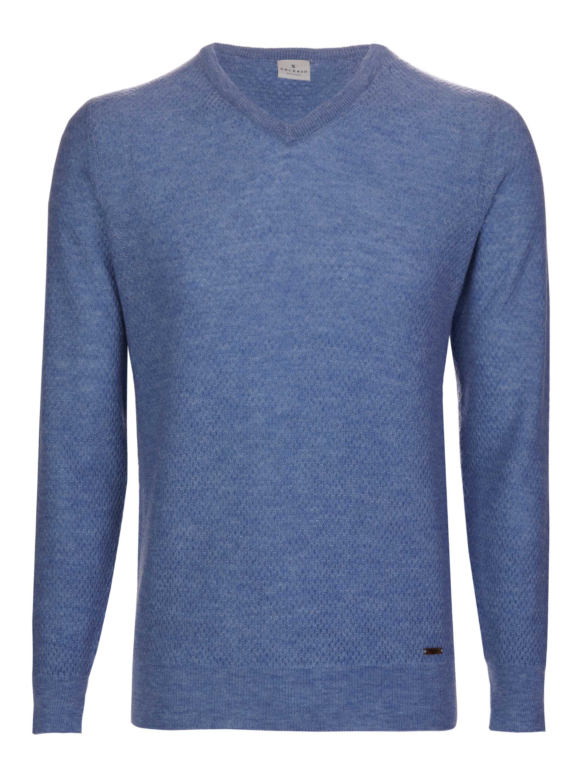 Jersey 100% lana merino con cuello de pico