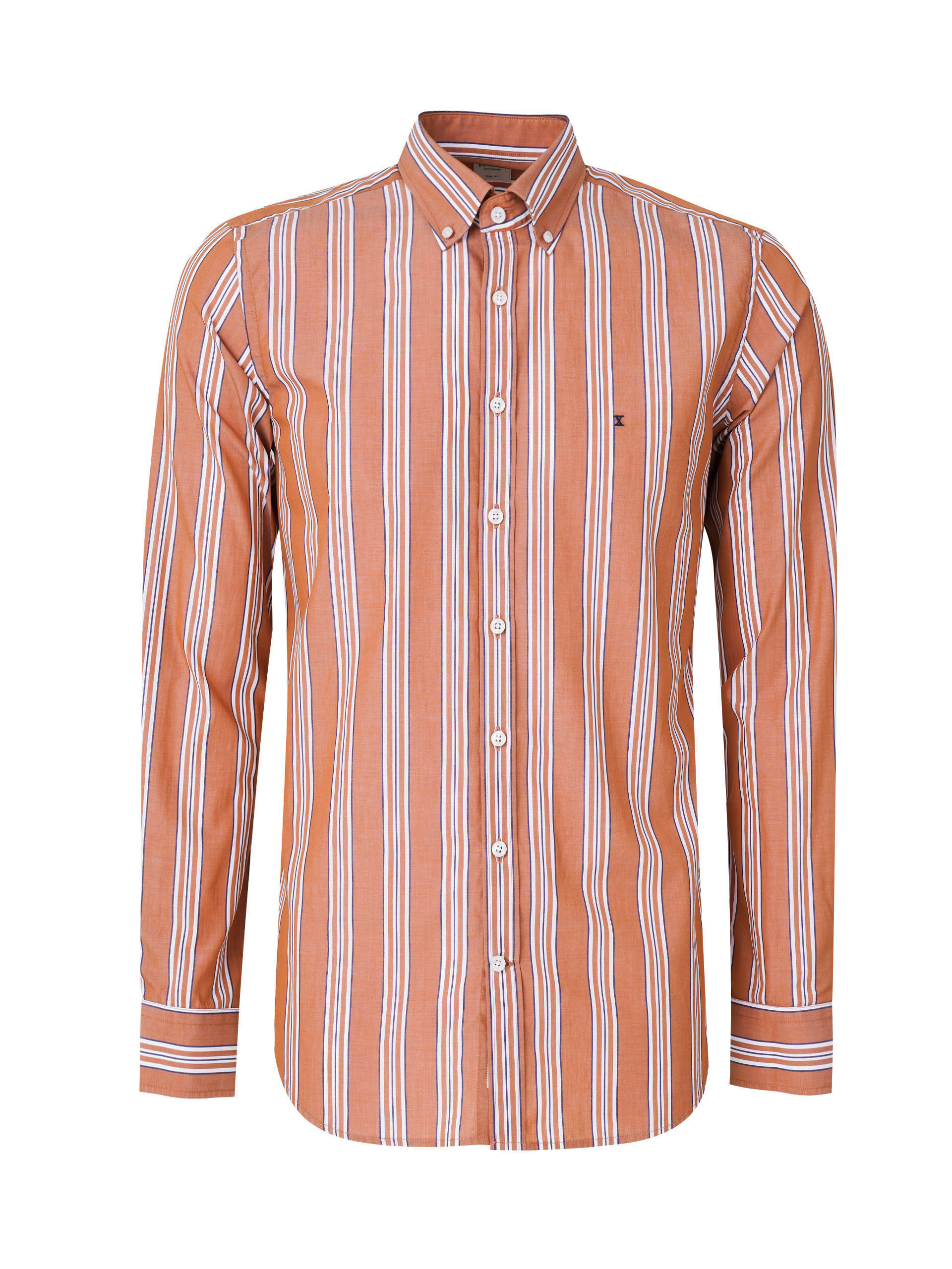 Camisa slim fit con rayas