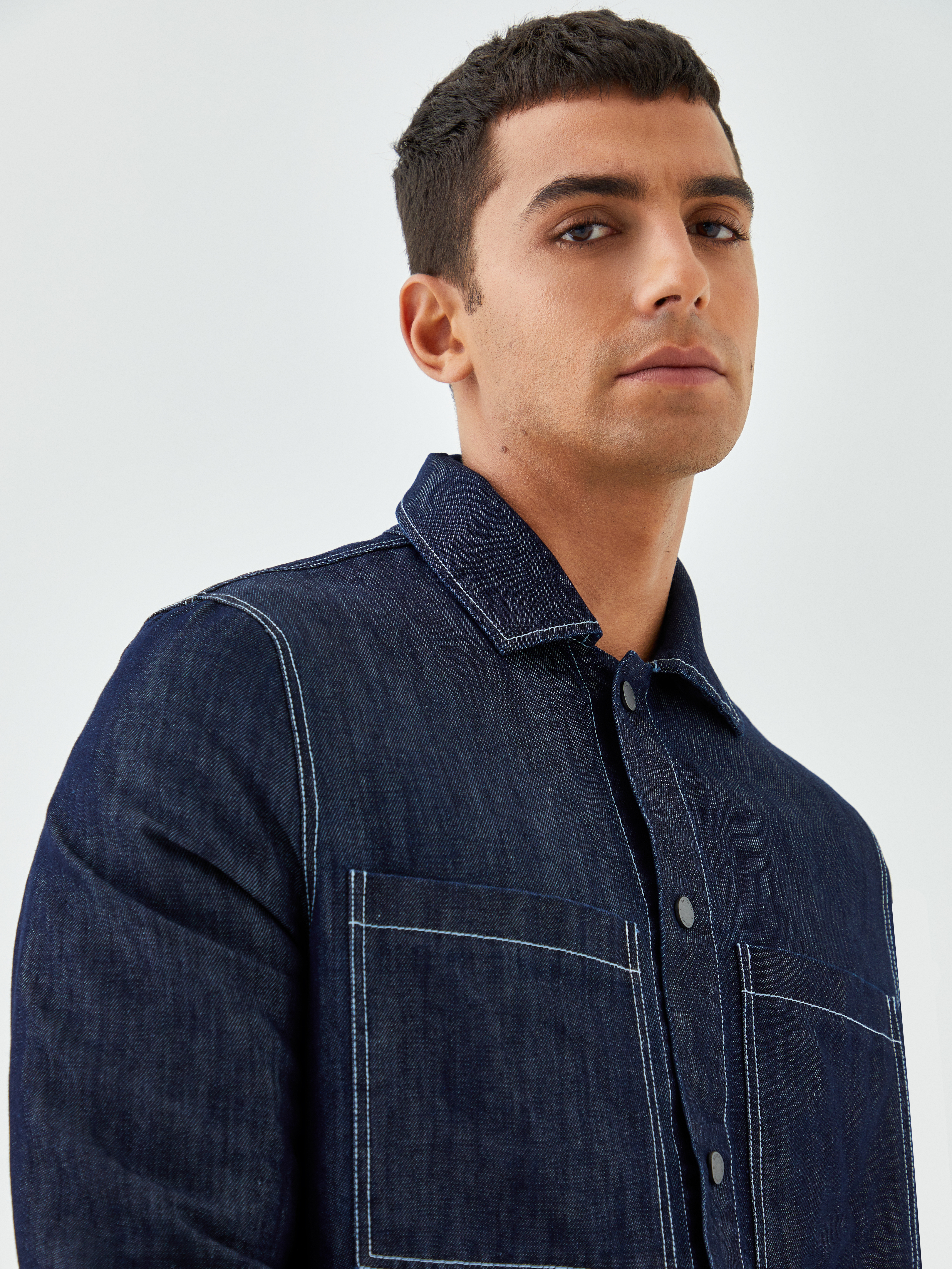 Denim overshirt