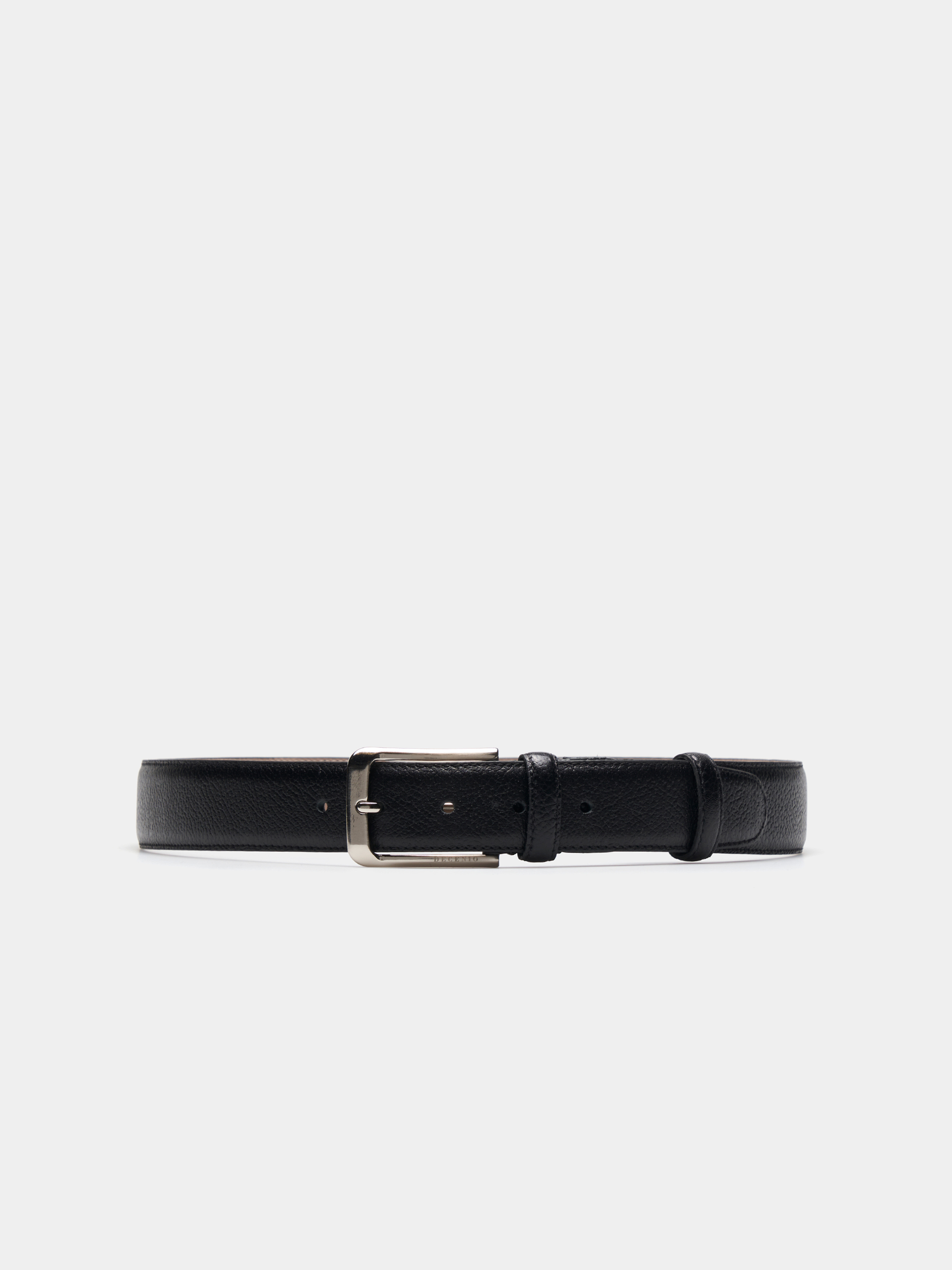Embossed leather belt
