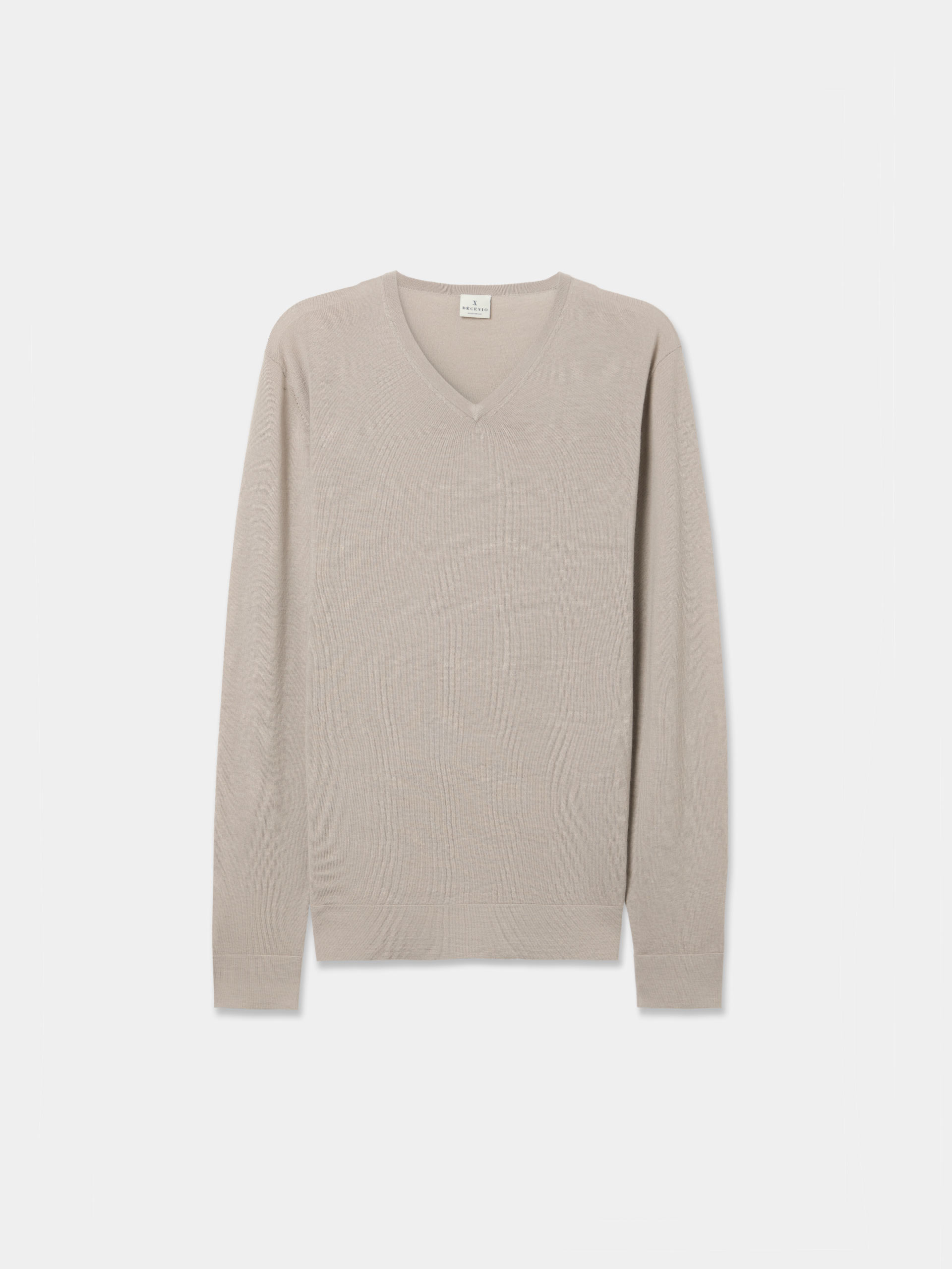 Jersey cuello pico en lana