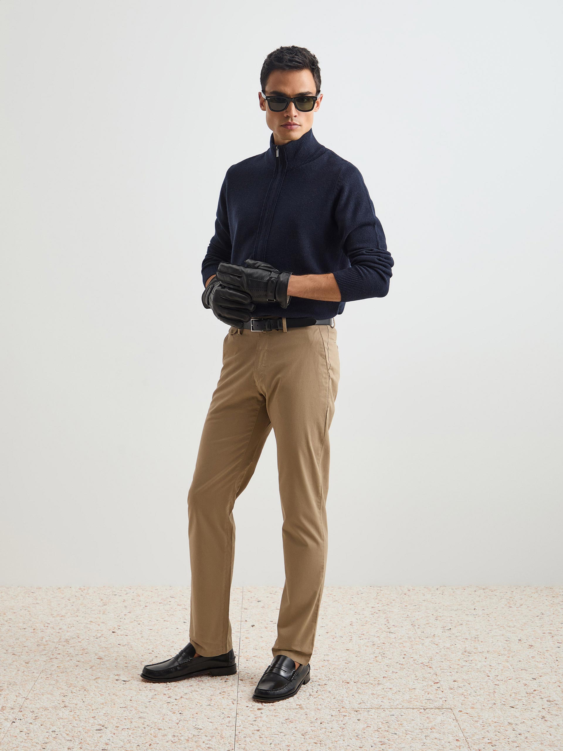Twill chino pants
