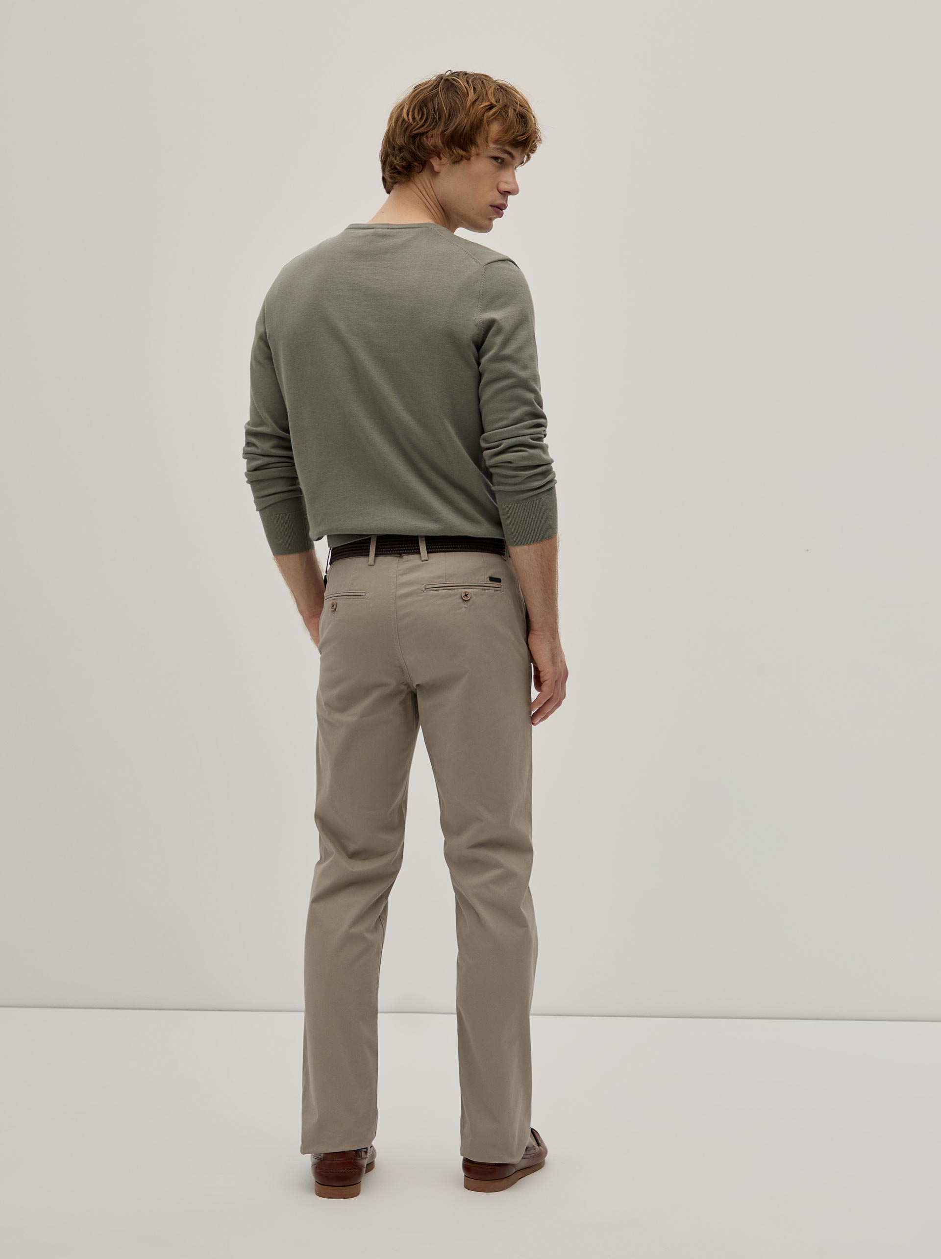 Twill chino pants