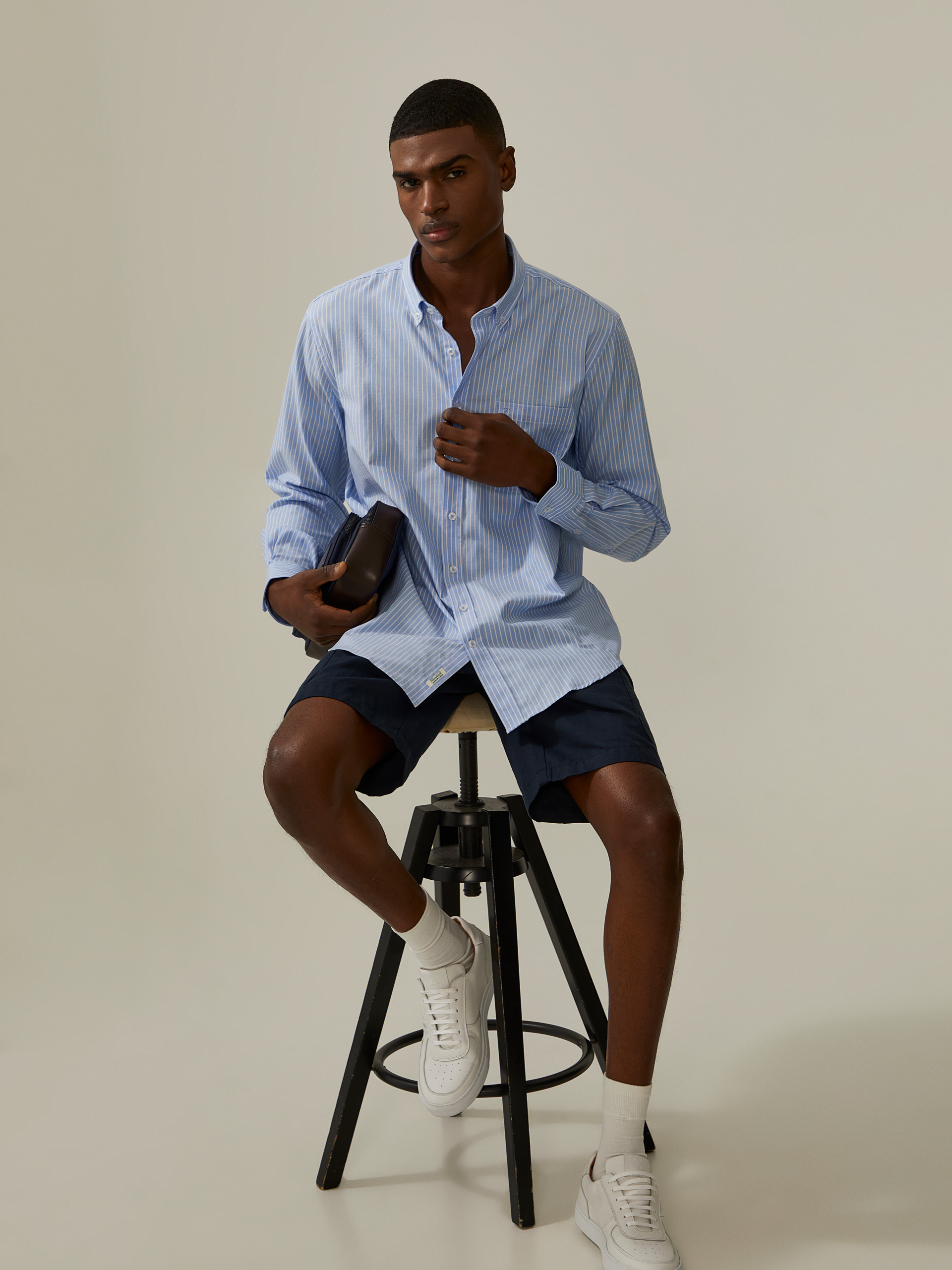 Regular fit striped shirt