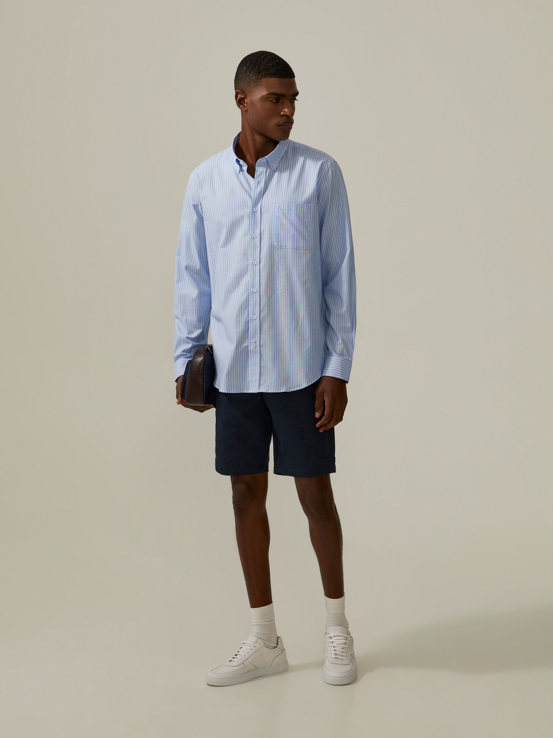 Regular fit striped shirt