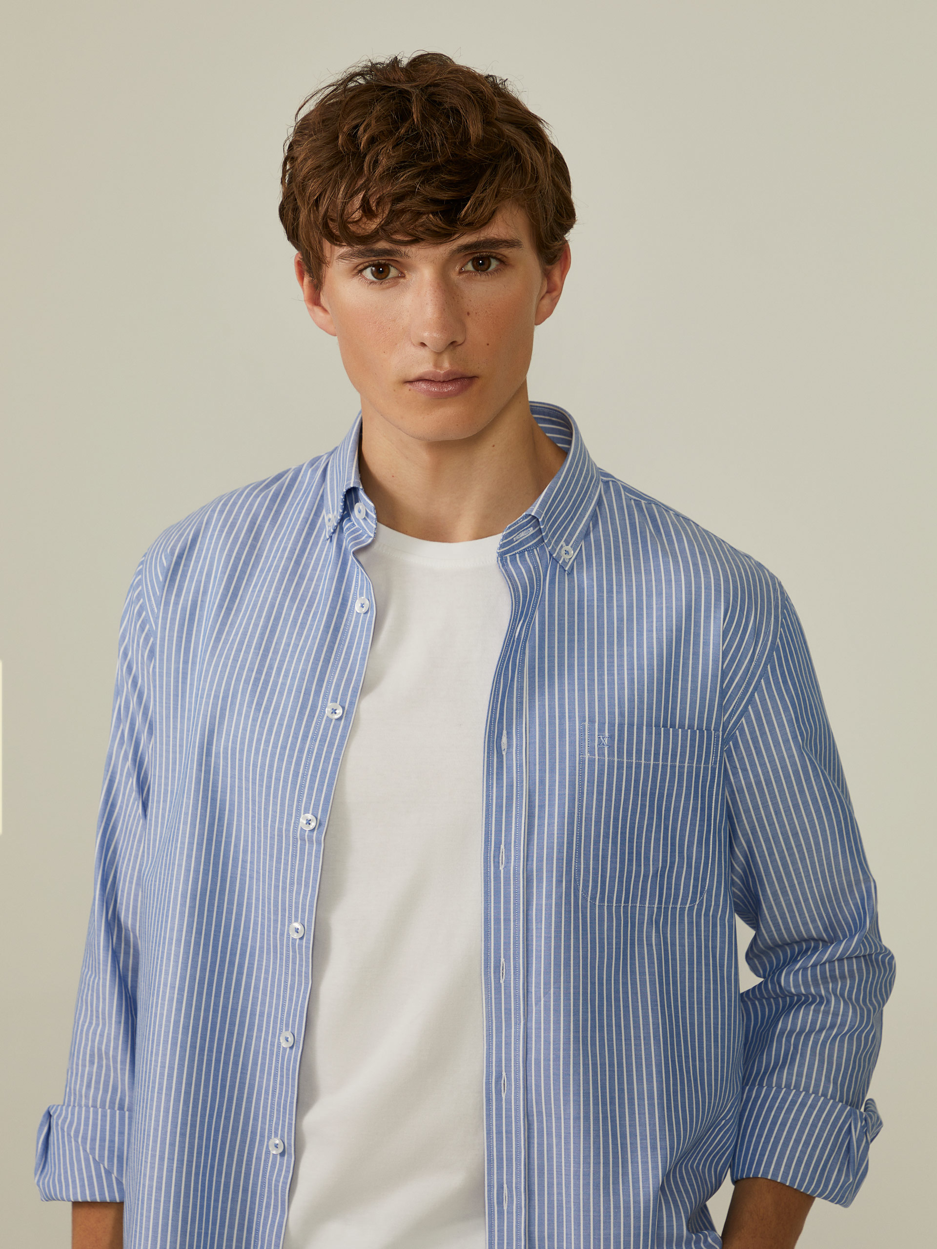 Camisa rayas regular fit