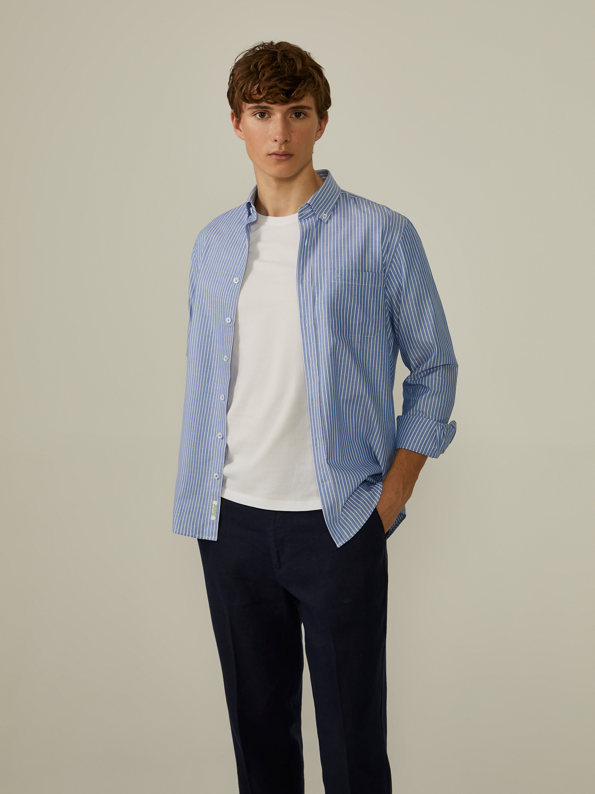 Camisa rayas regular fit