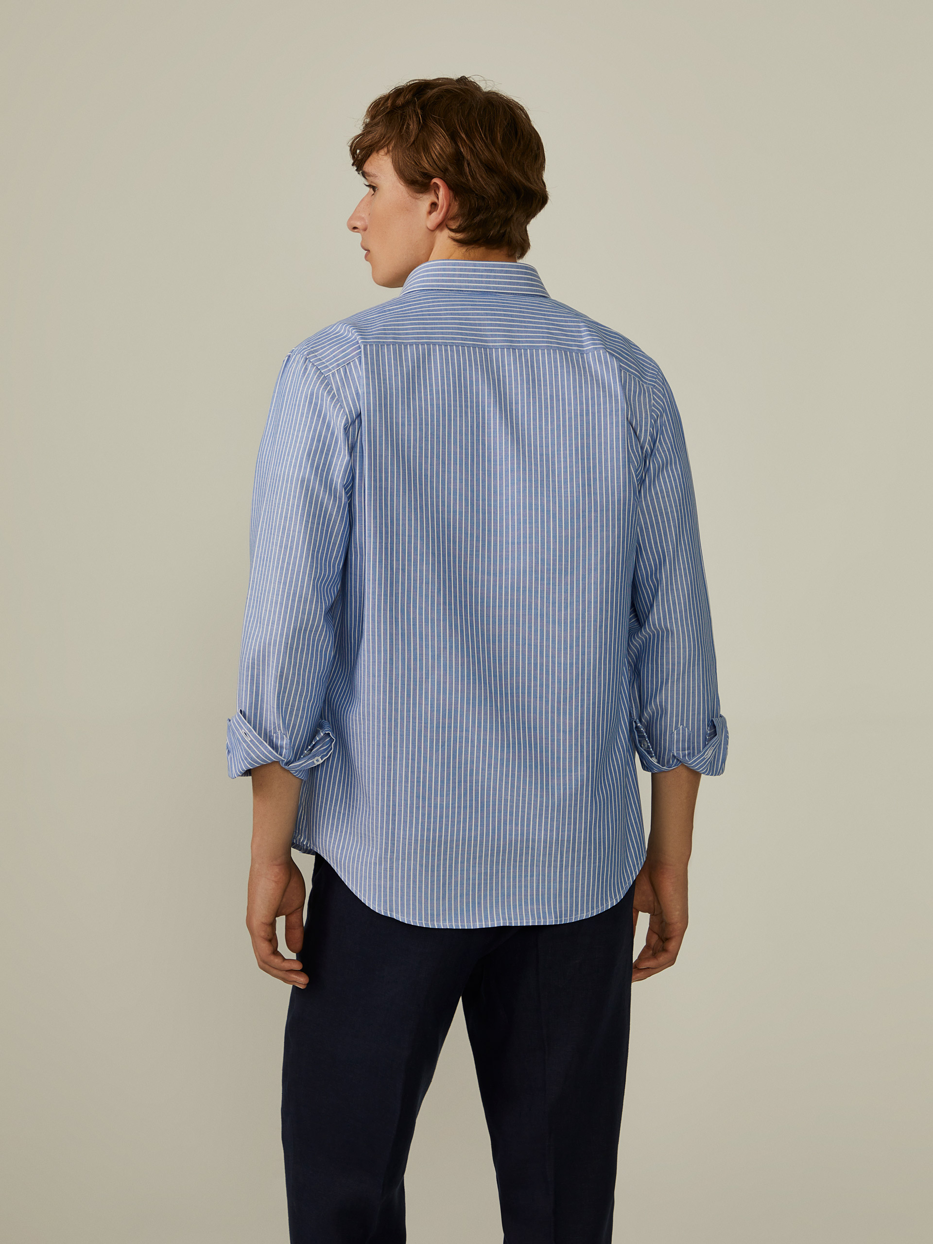 Camisa rayas regular fit