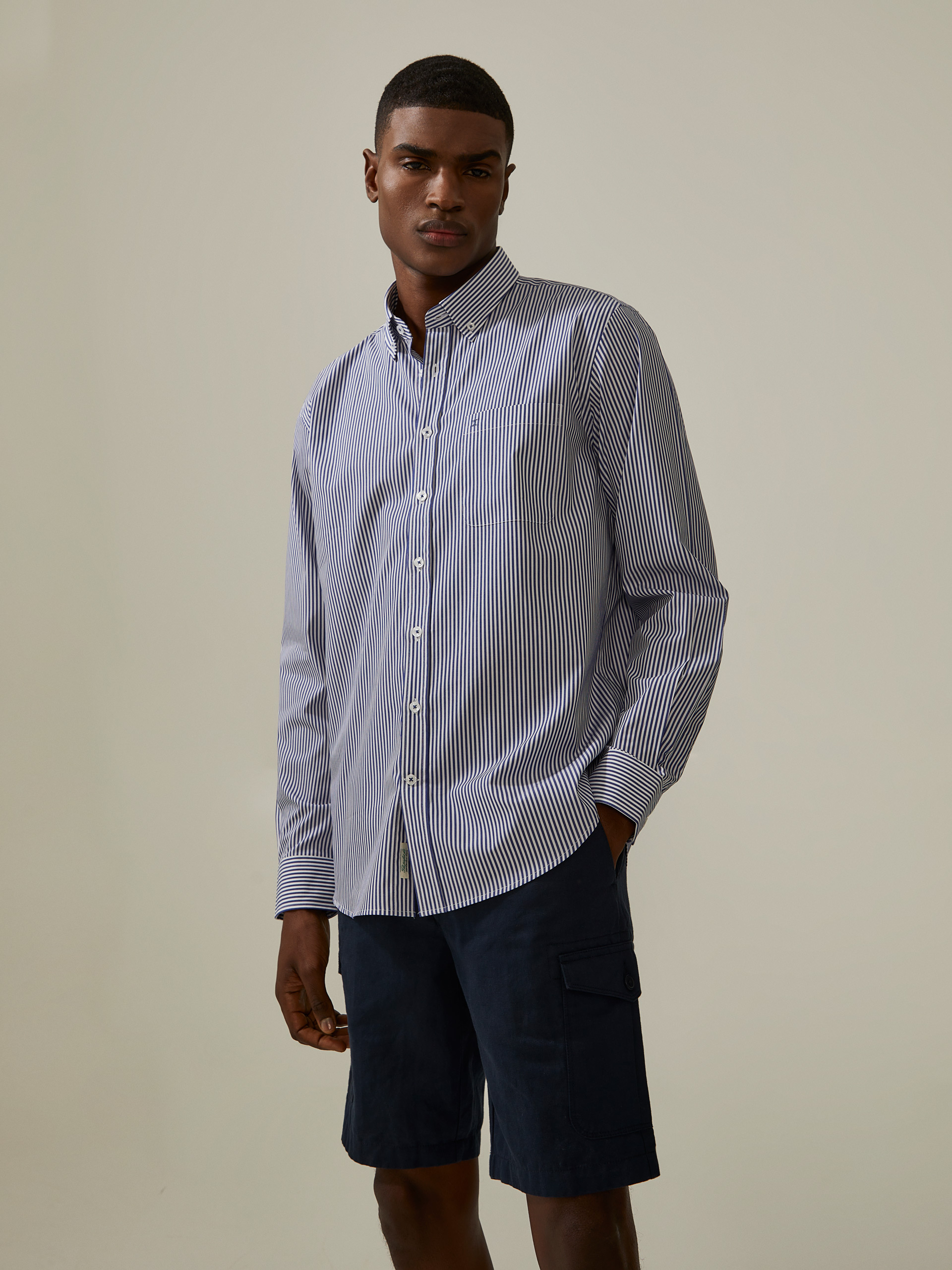 Regular fit striped shirt