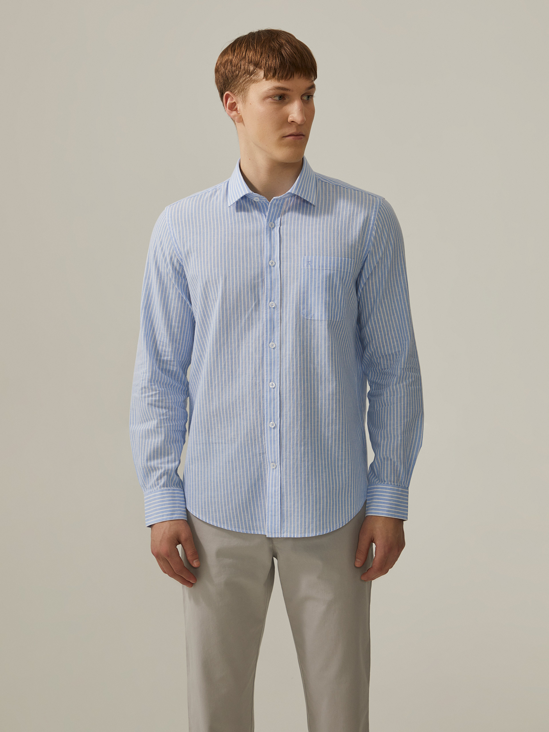 Regular fit striped shirt