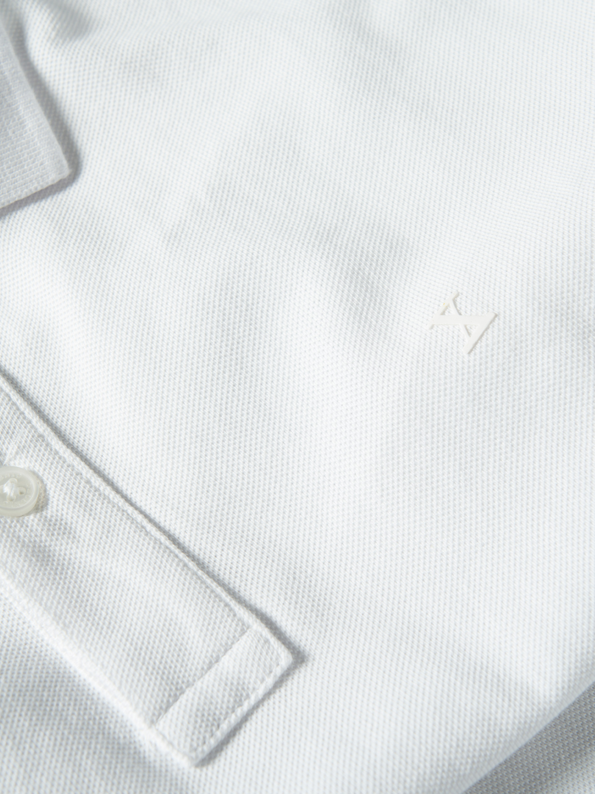 Polo piqué de algodão