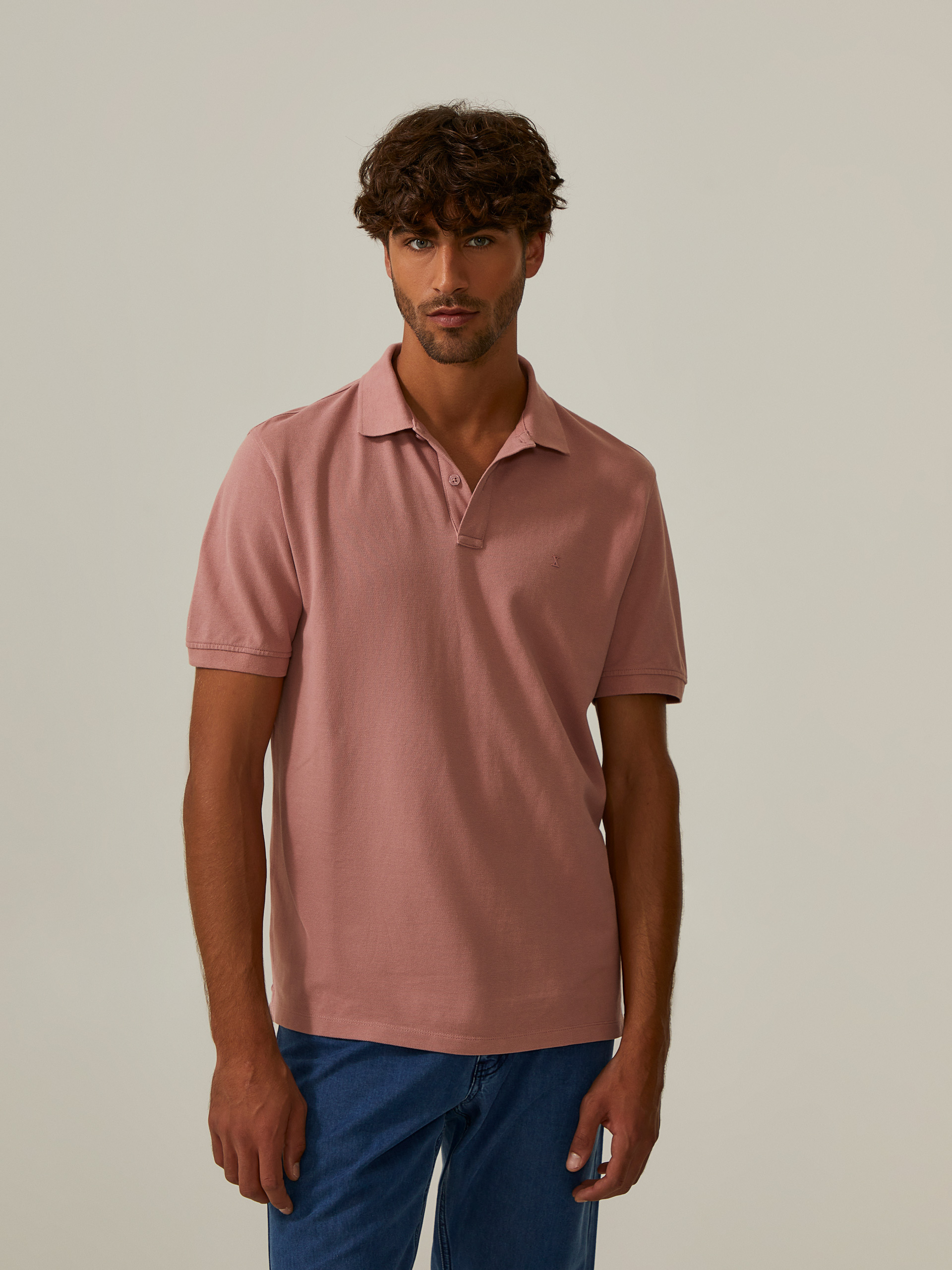 Cotton piqué polo