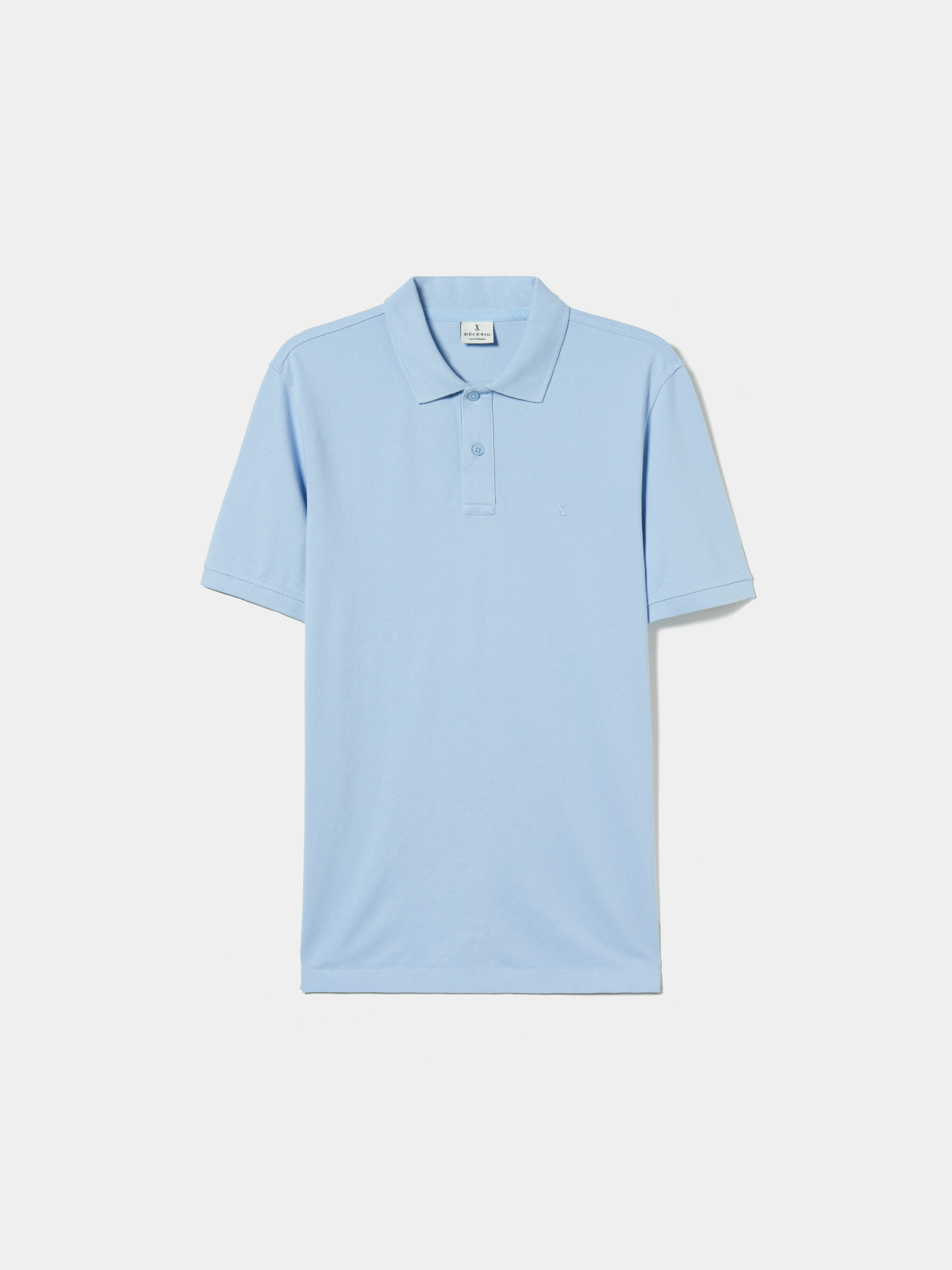 Polo piqué de algodão