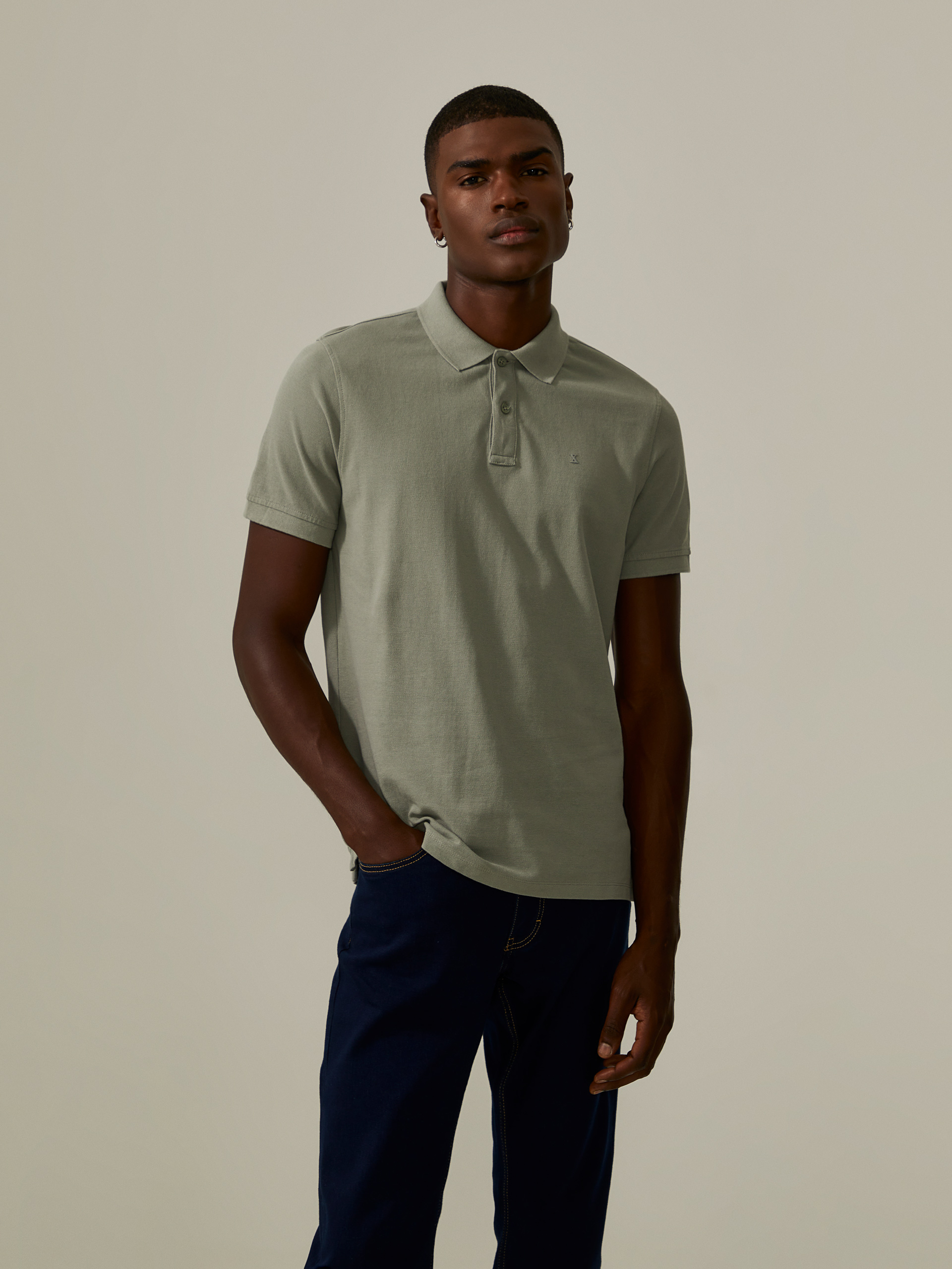 Cotton piqué polo