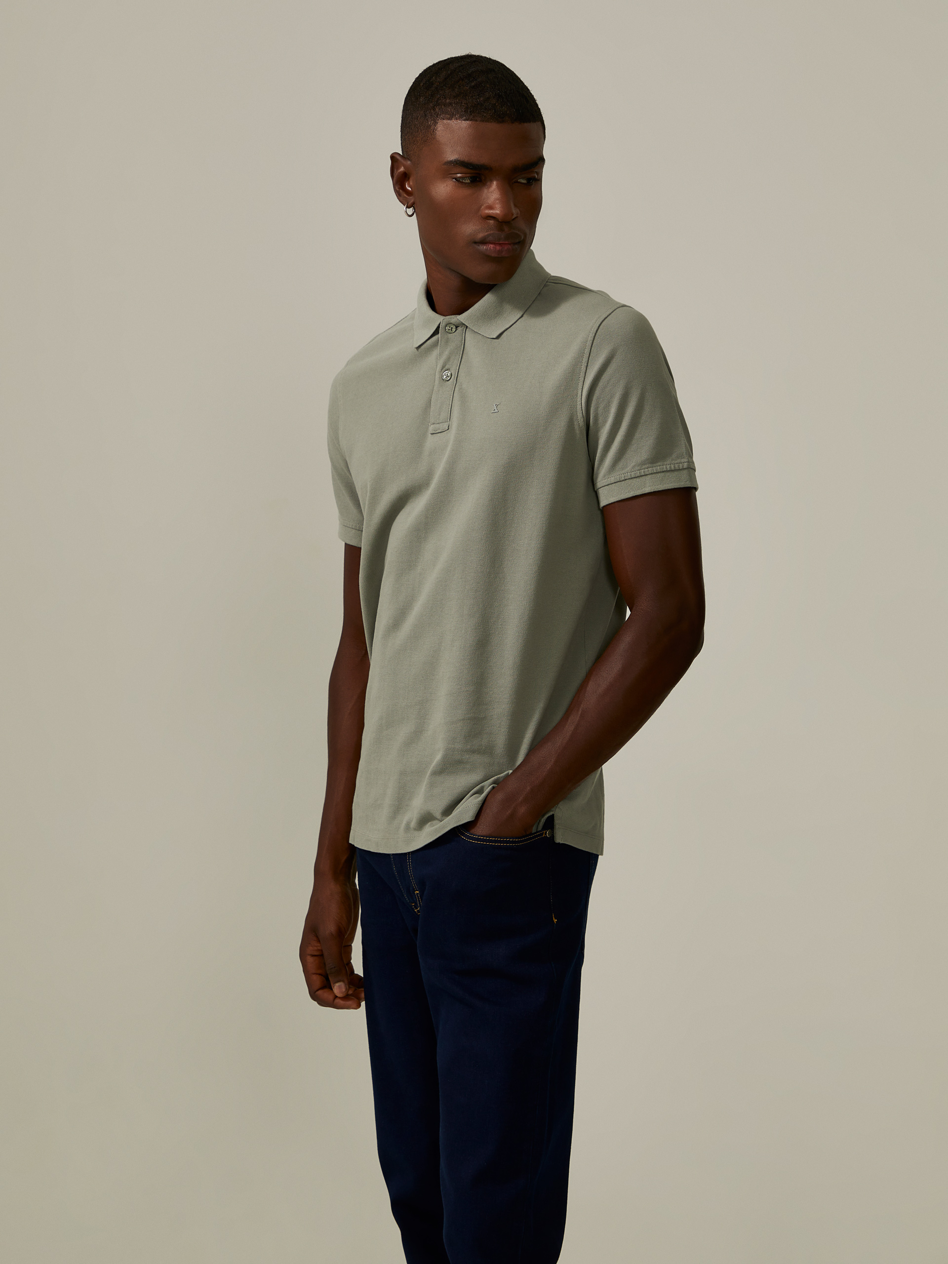 Cotton piqué polo