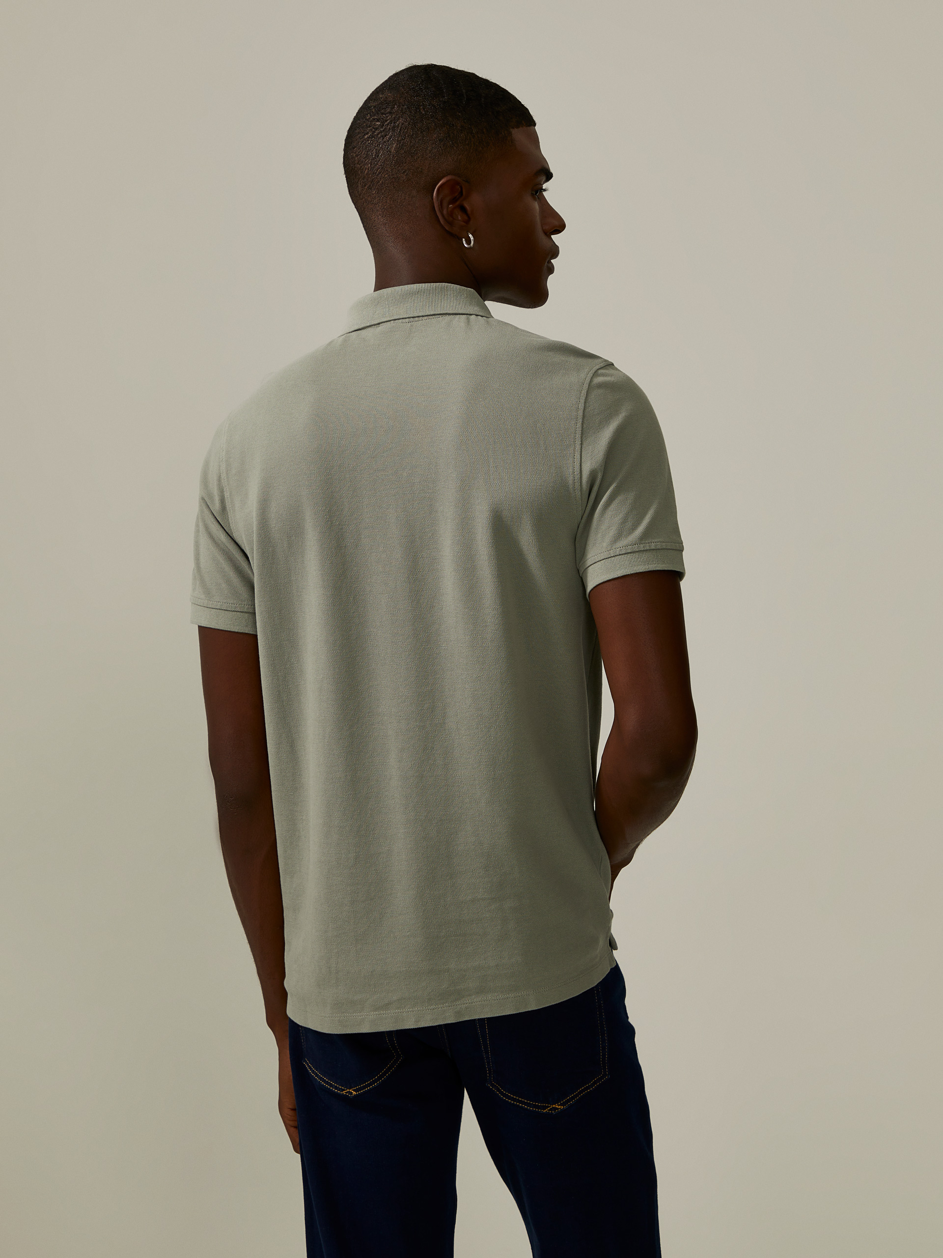 Cotton piqué polo