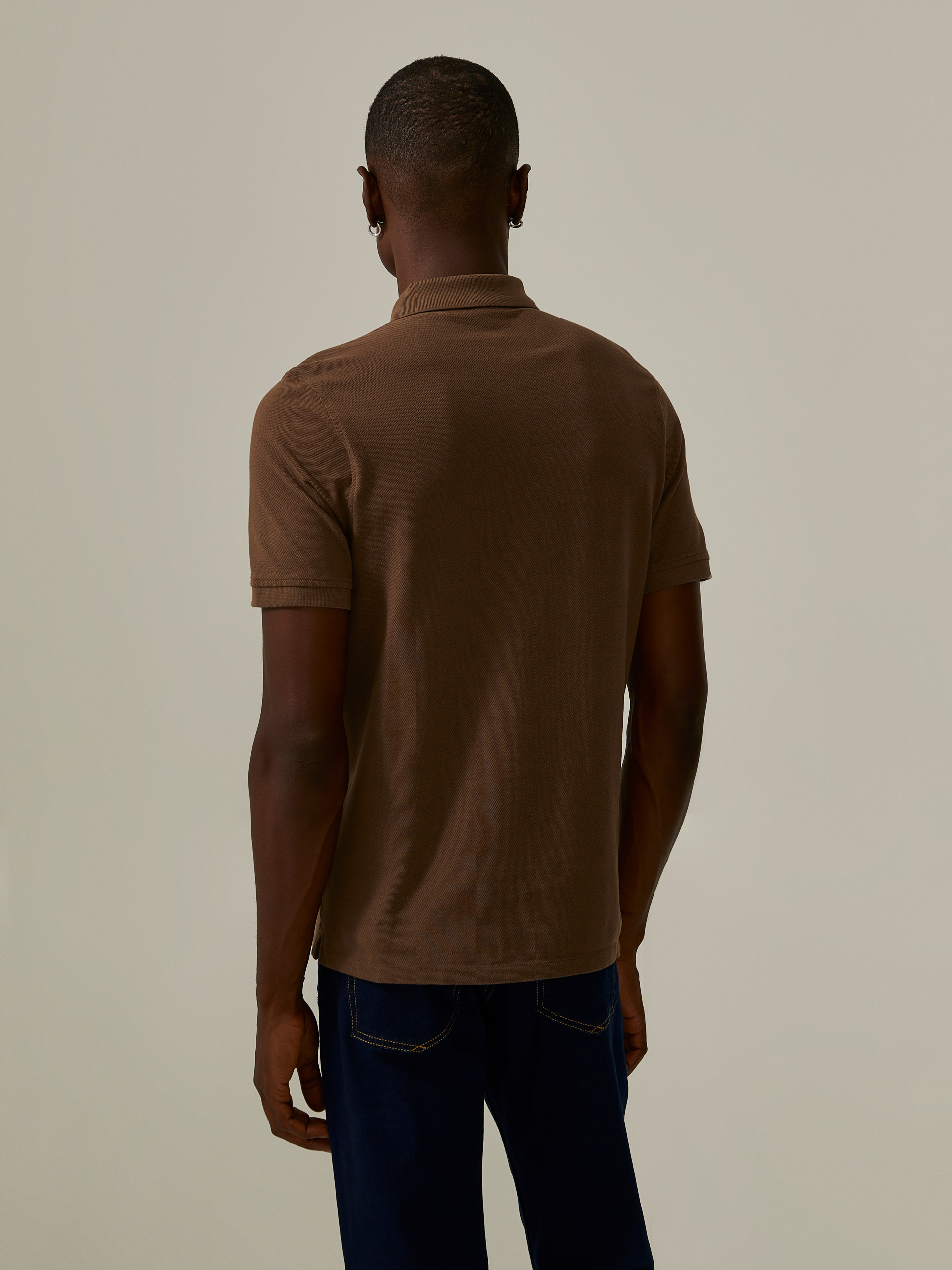 Polo piqué de algodão
