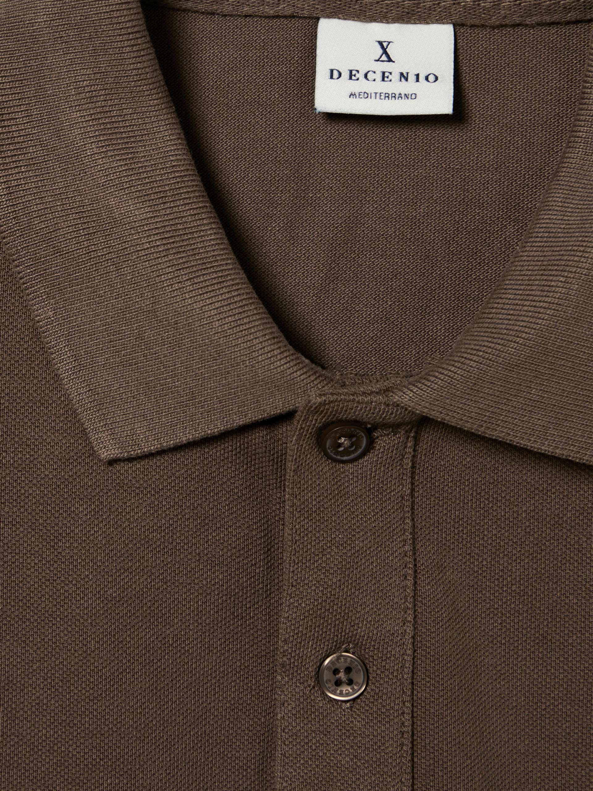 Polo piqué de algodão