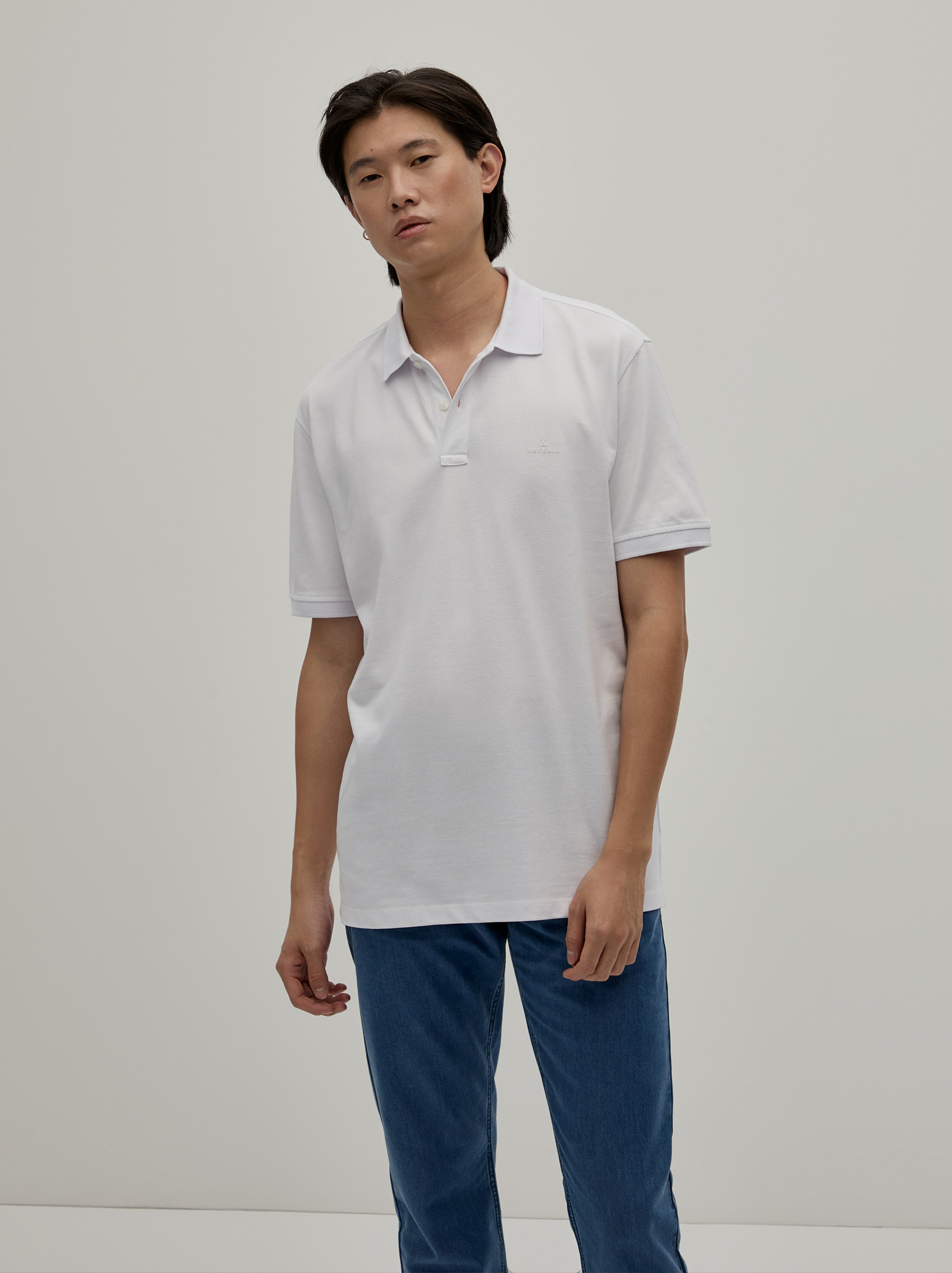 Regular fit piqué polo shirt
