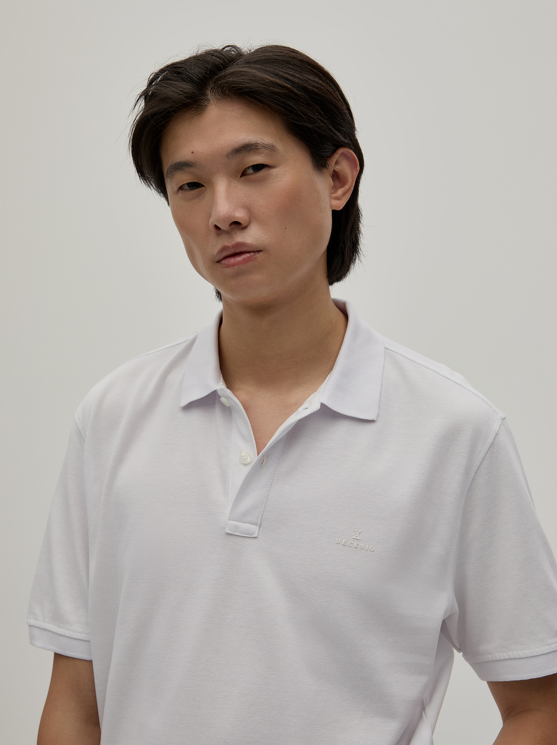 Regular fit piqué polo shirt