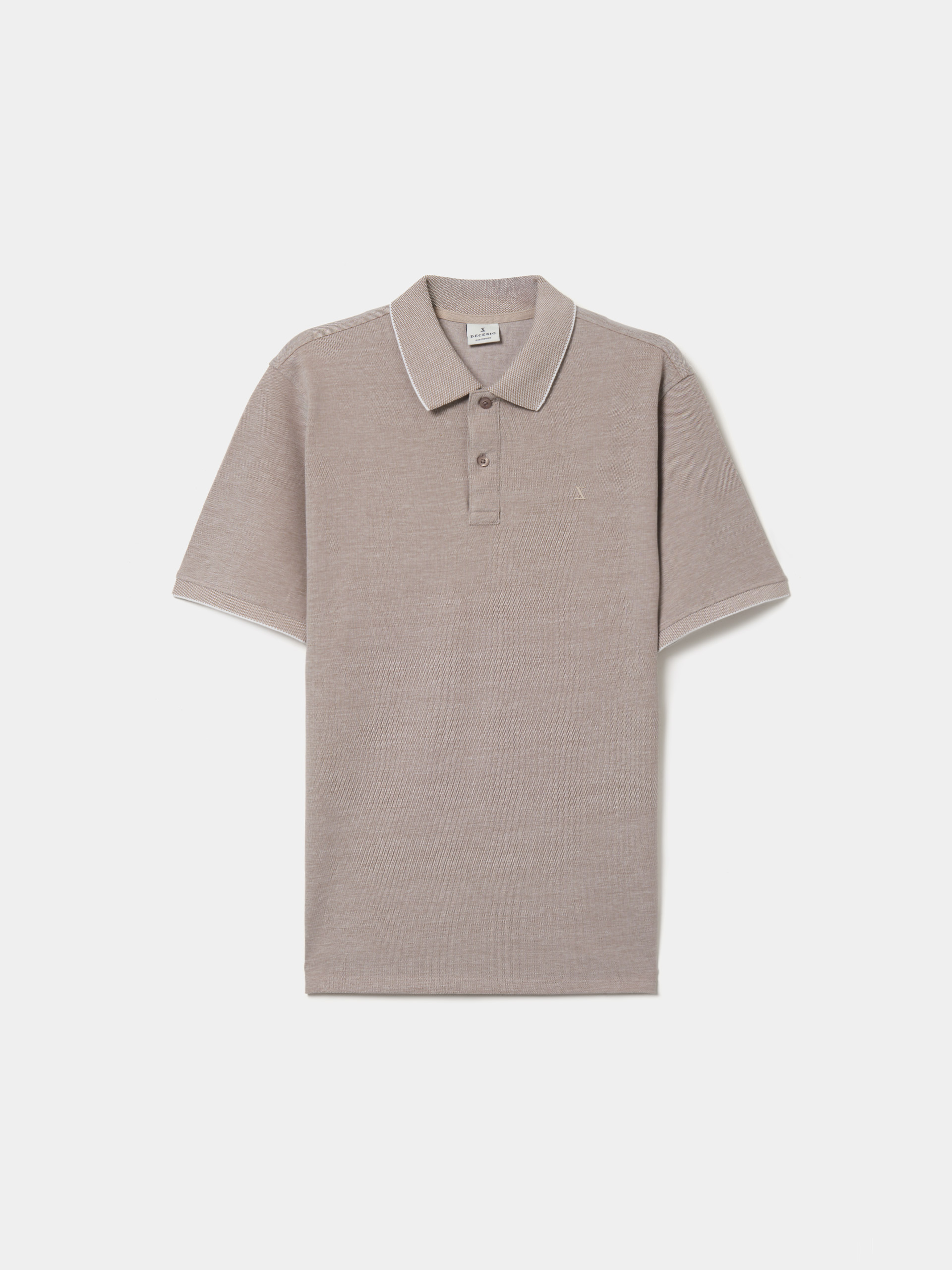 Regular fit cotton polo shirt