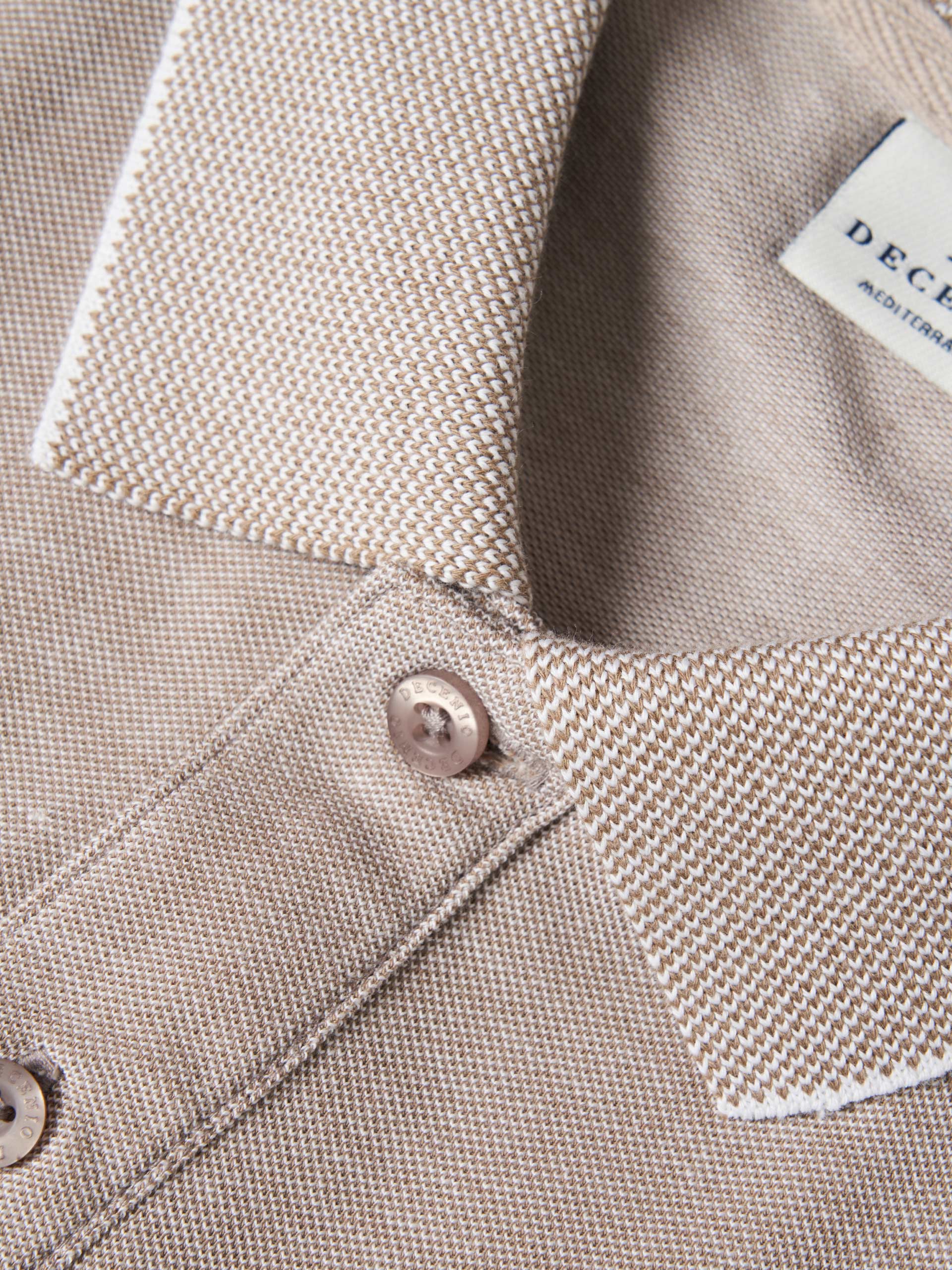 Regular fit cotton polo shirt