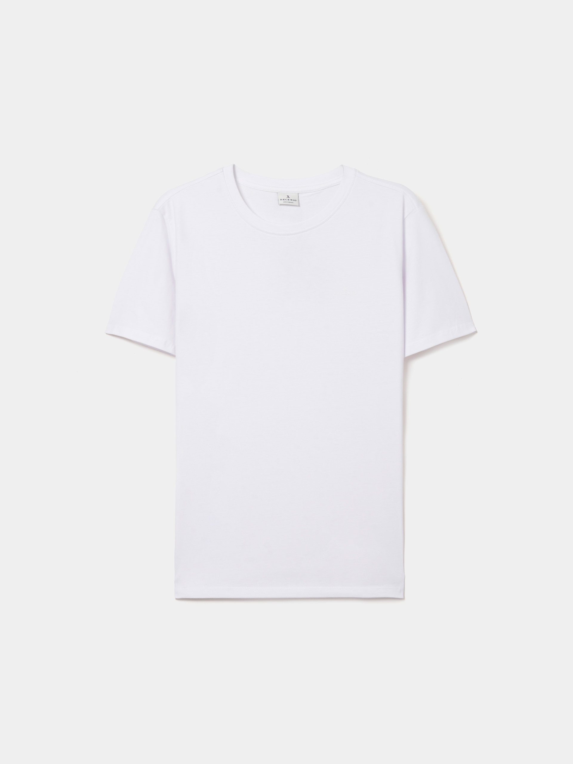 T-shirt básica de algodão