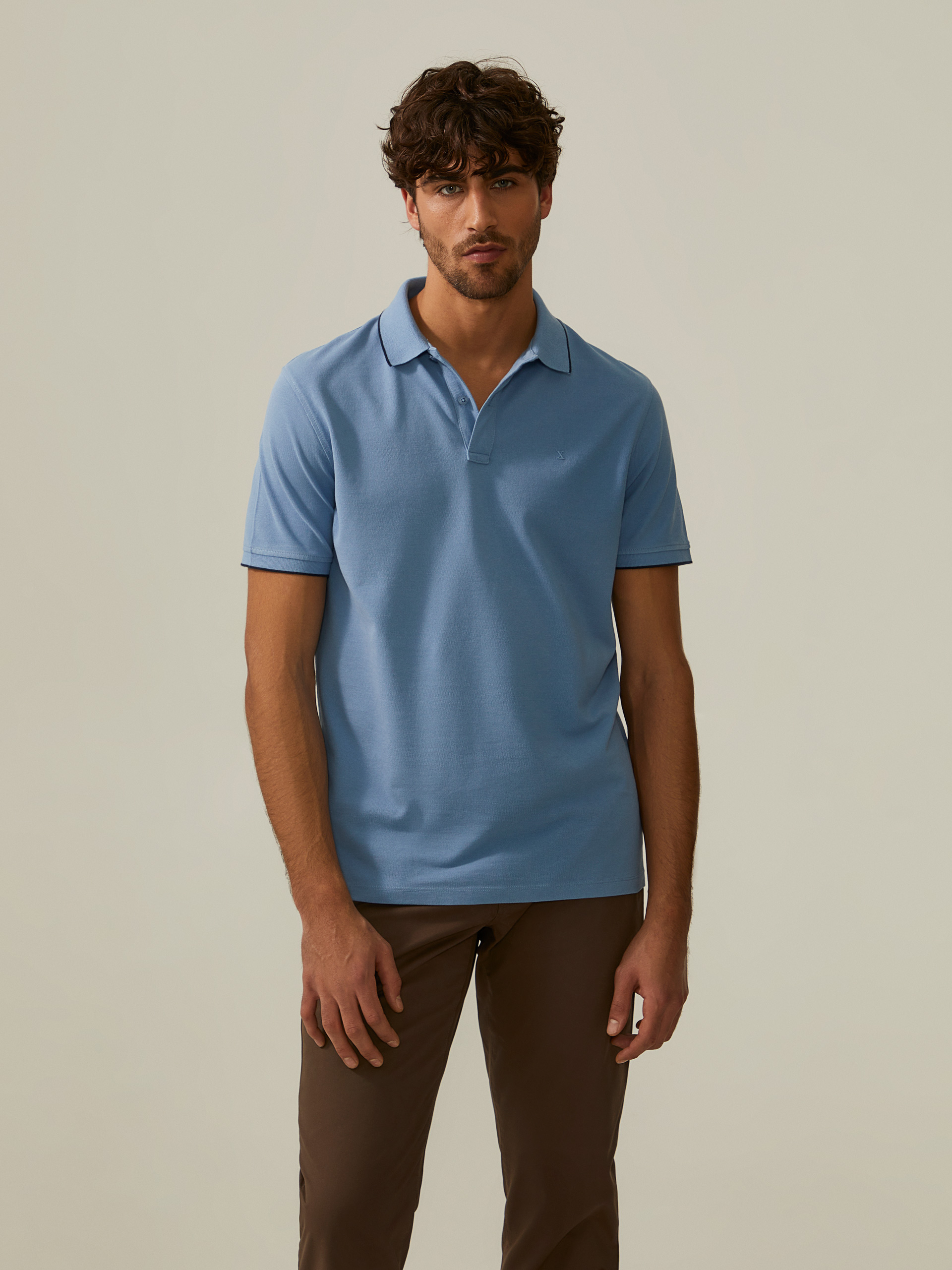 Cotton piqué polo