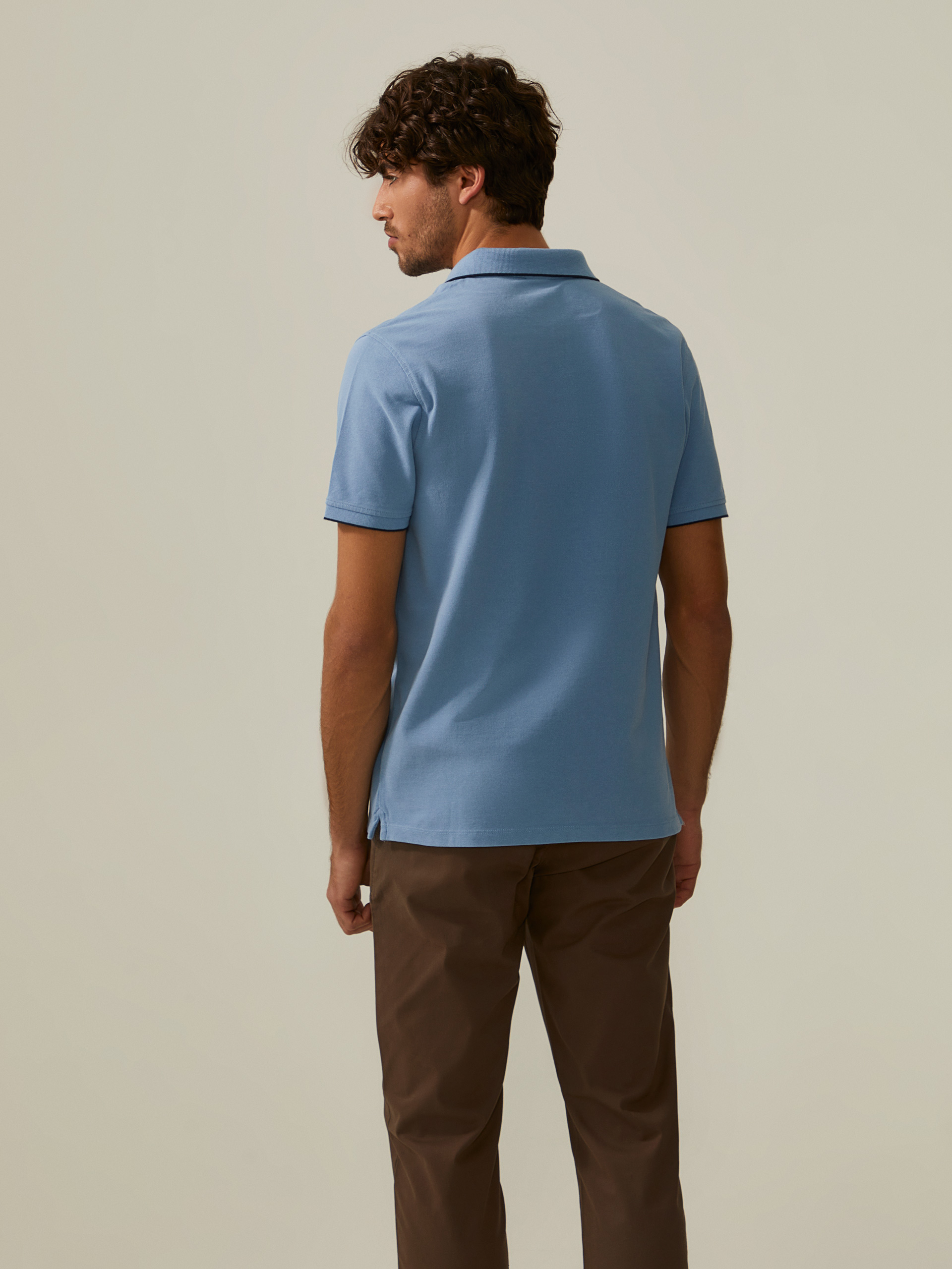 Cotton piqué polo