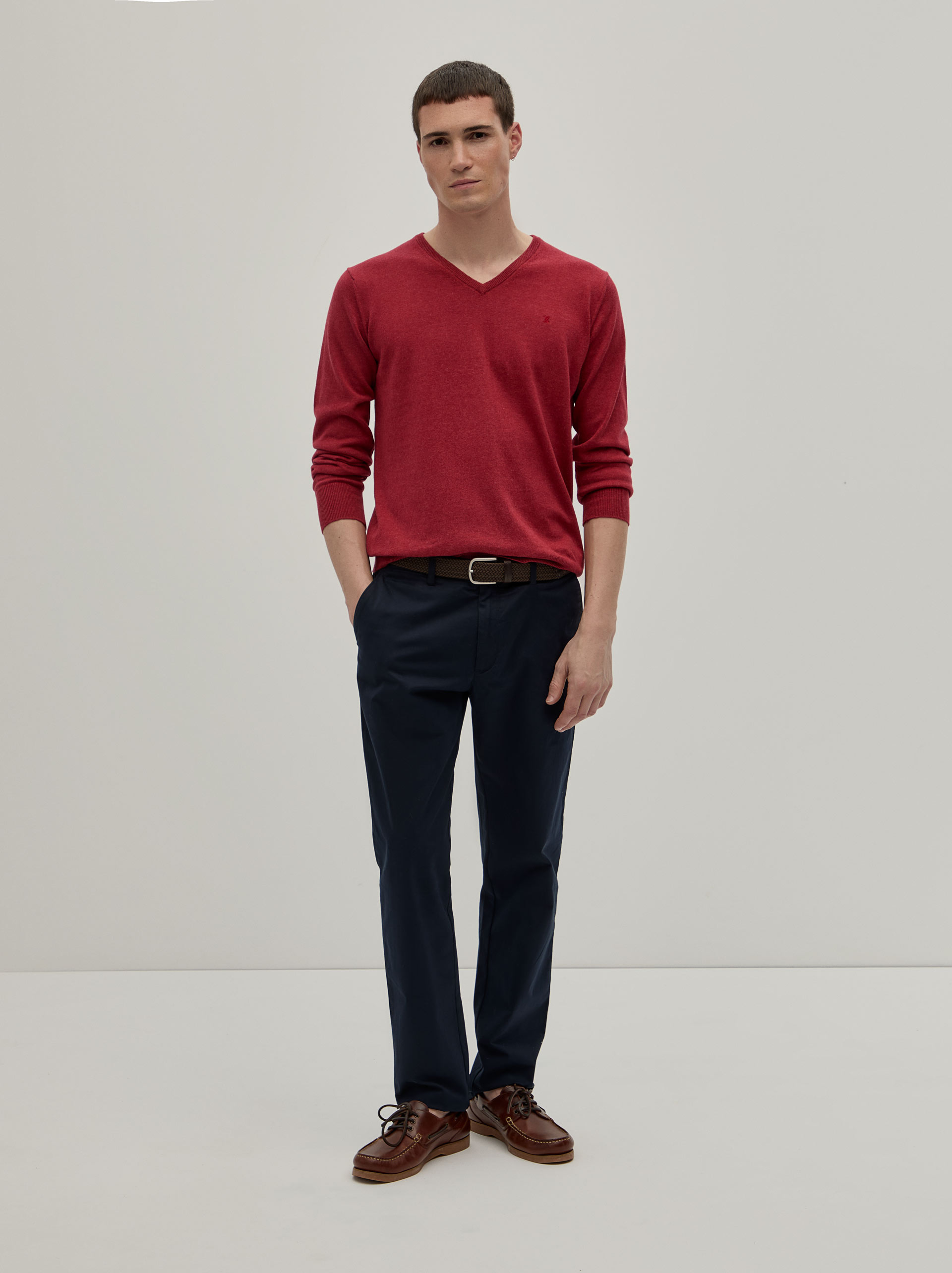 Cotton and cashmere pullover
