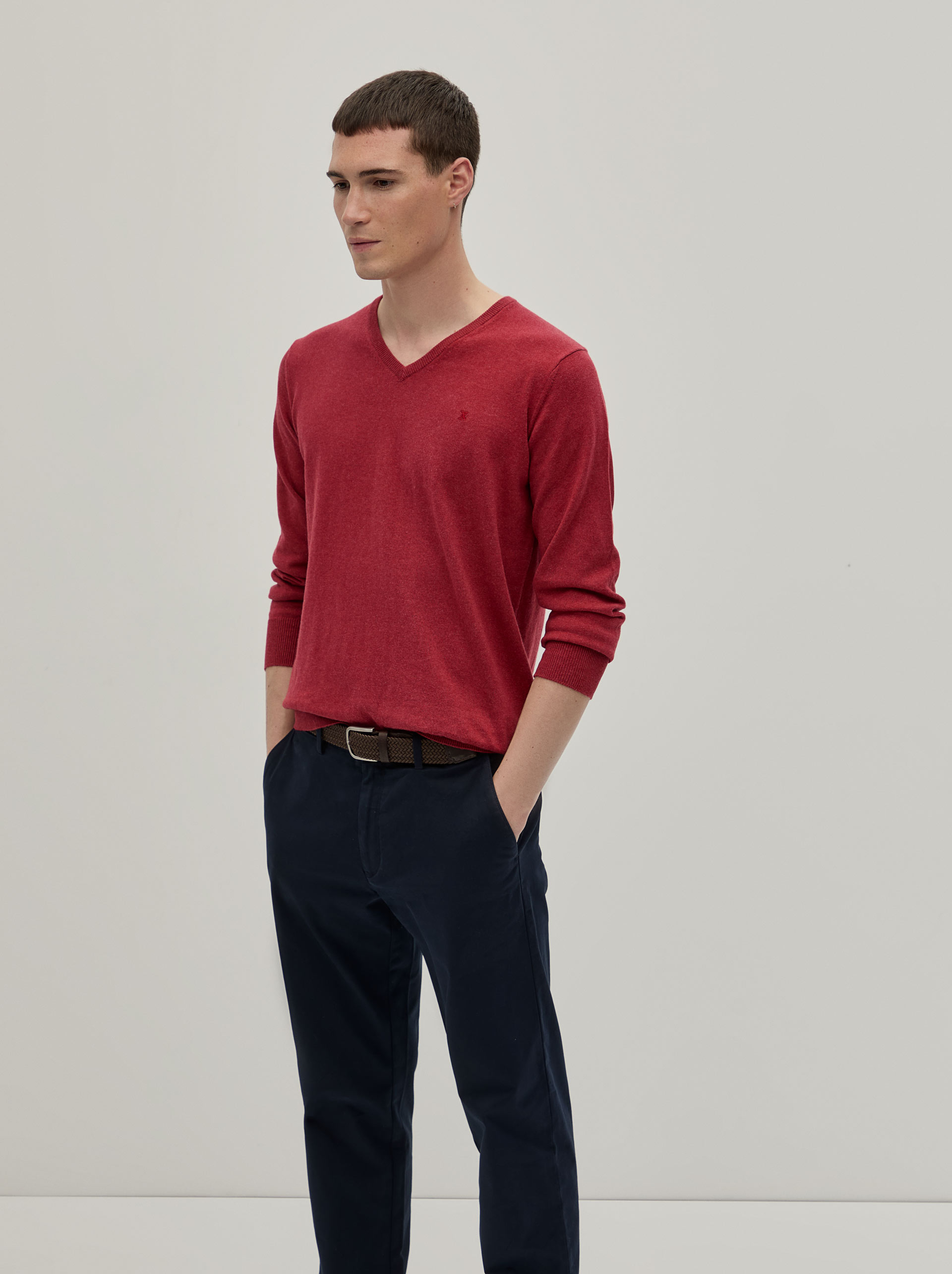 Cotton and cashmere pullover