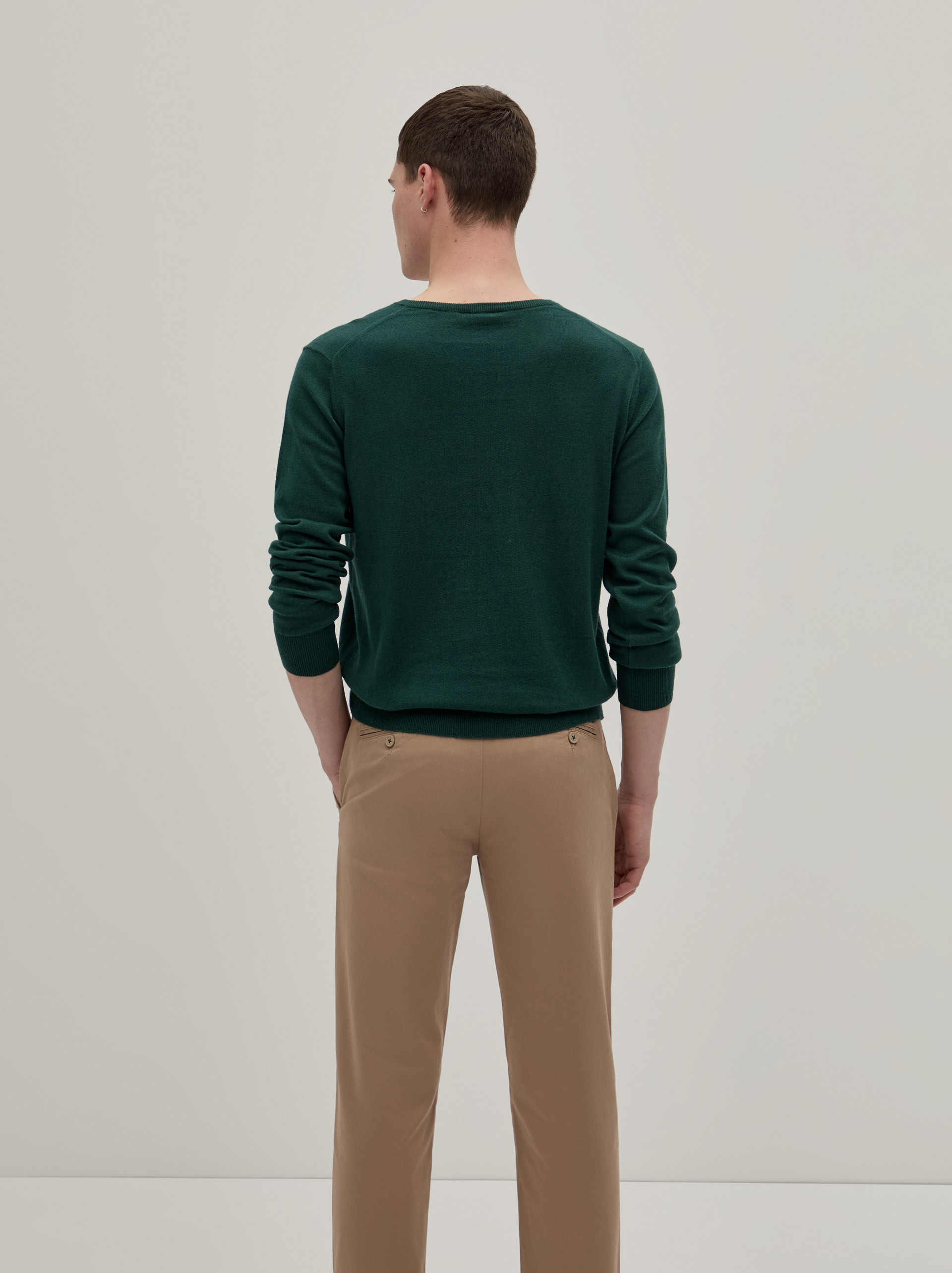 Cotton and cashmere pullover