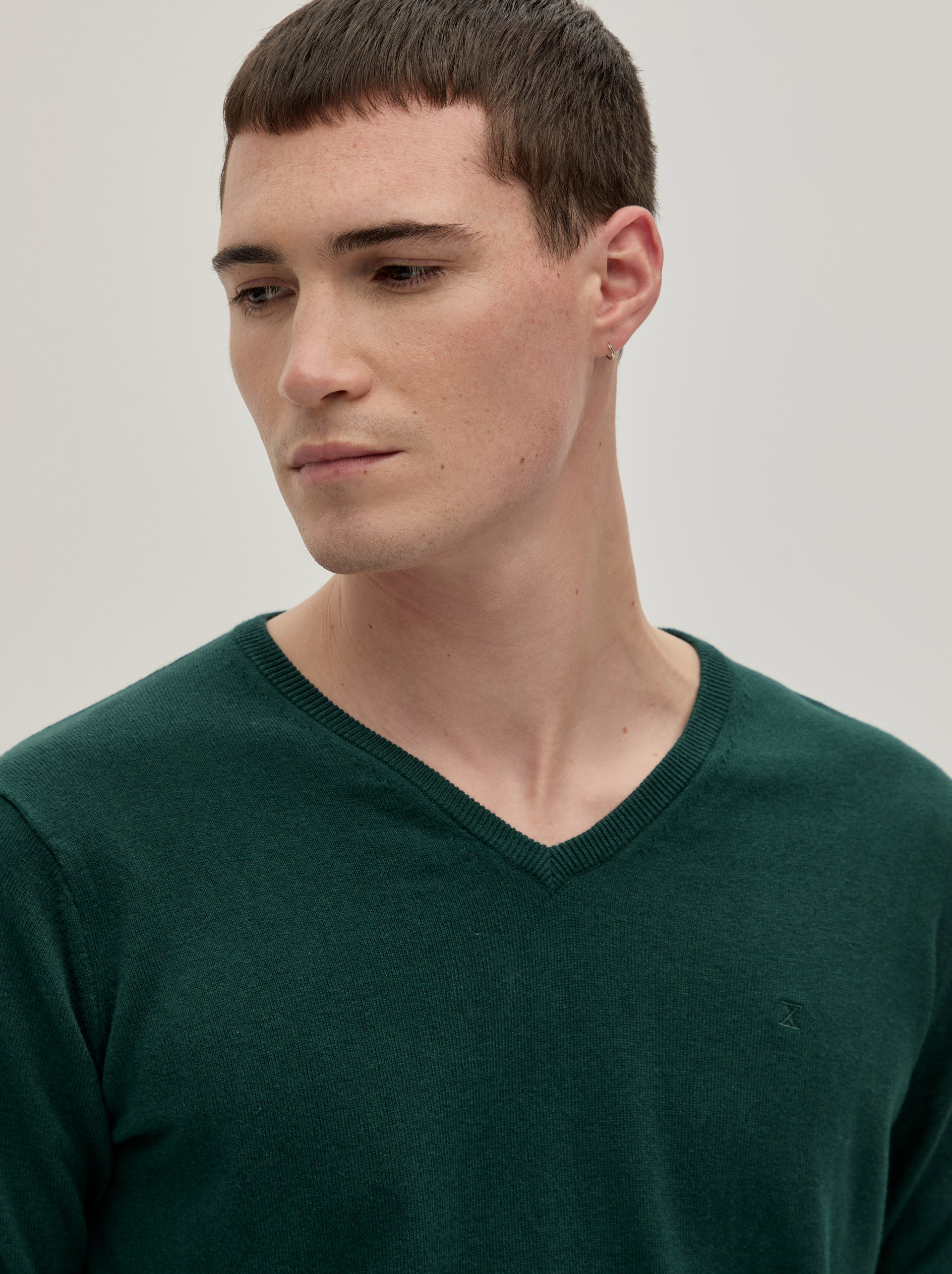 Cotton and cashmere pullover