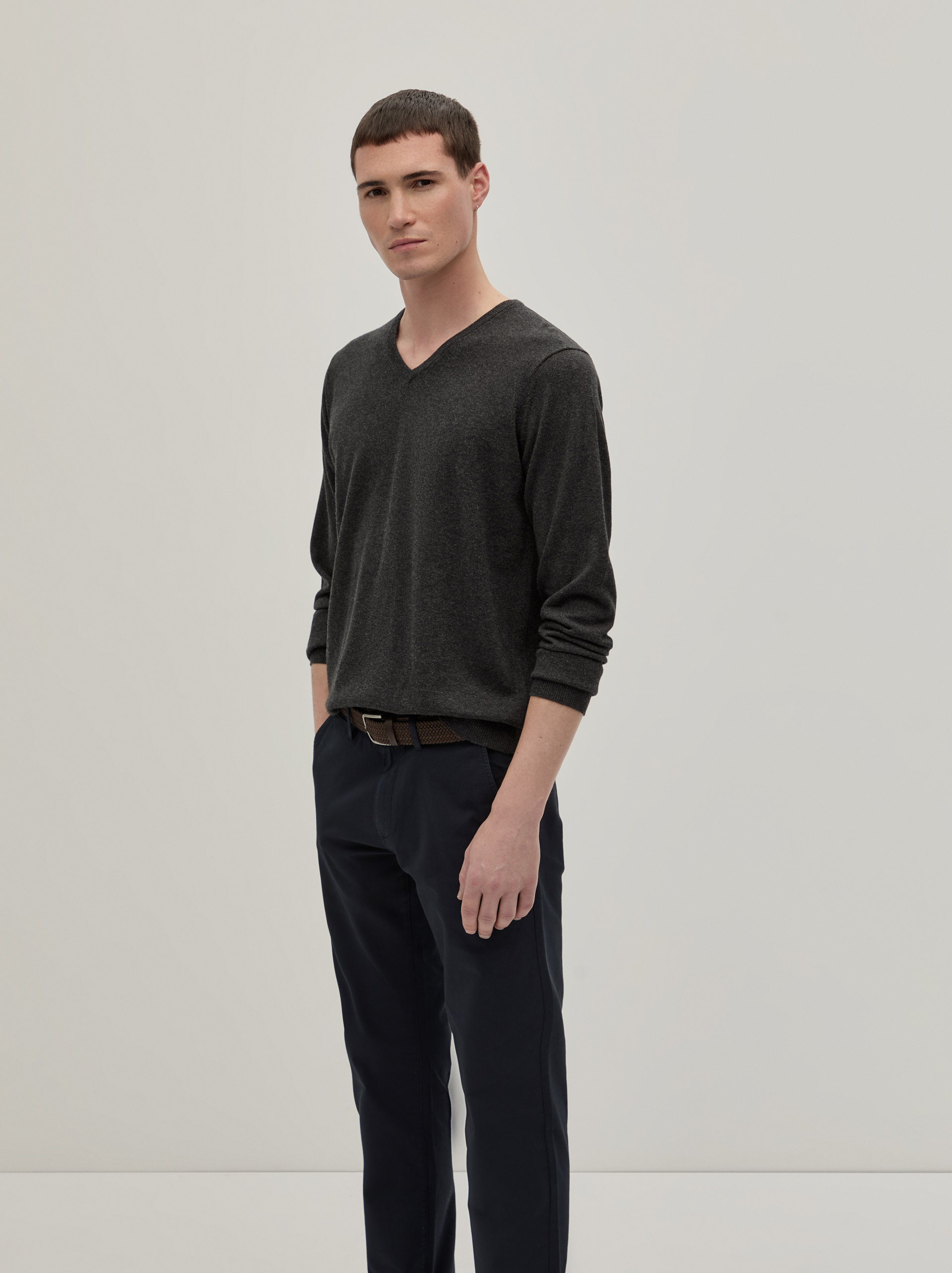 Cotton and cashmere pullover