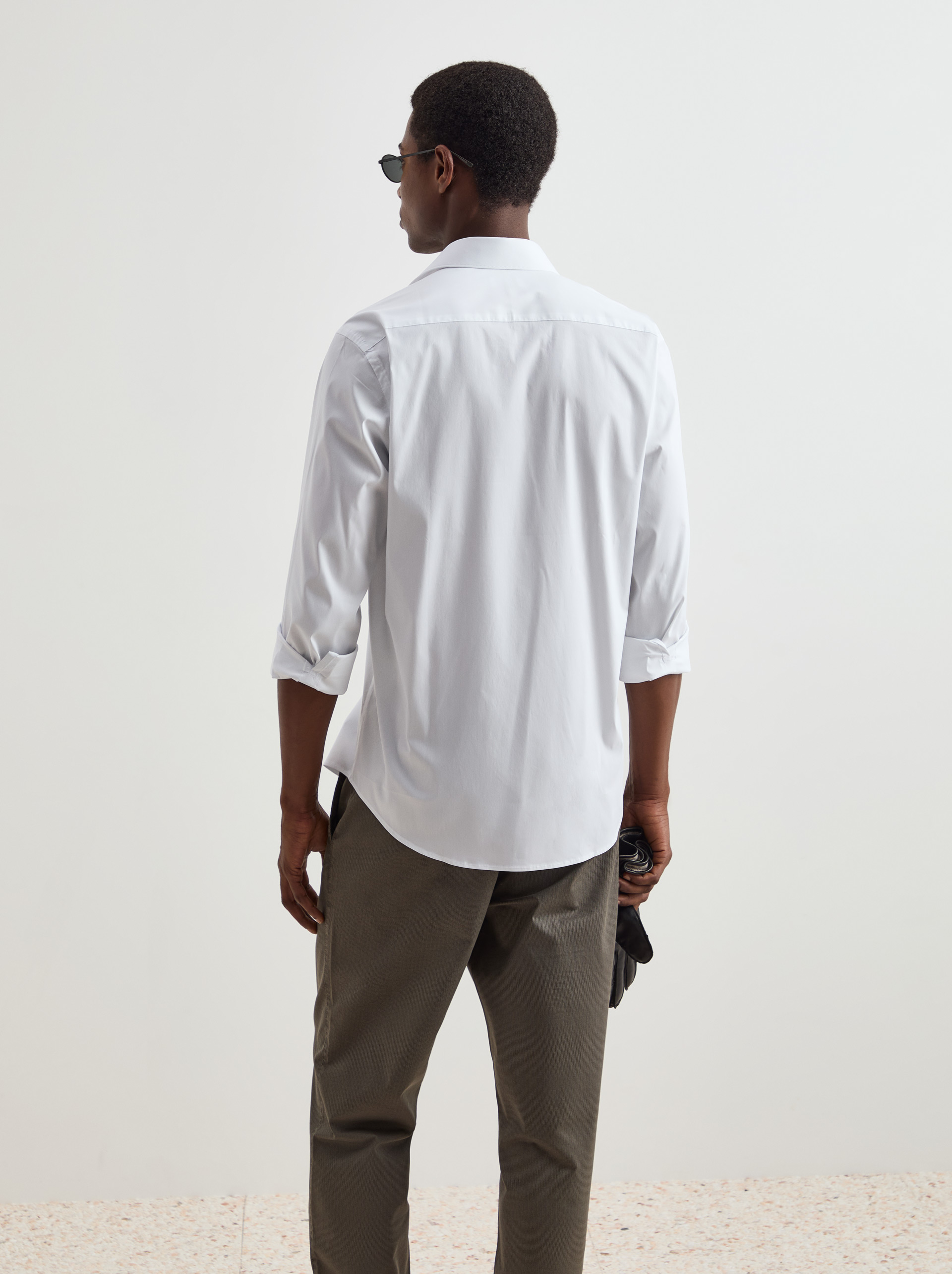 Slim fit plain shirt
