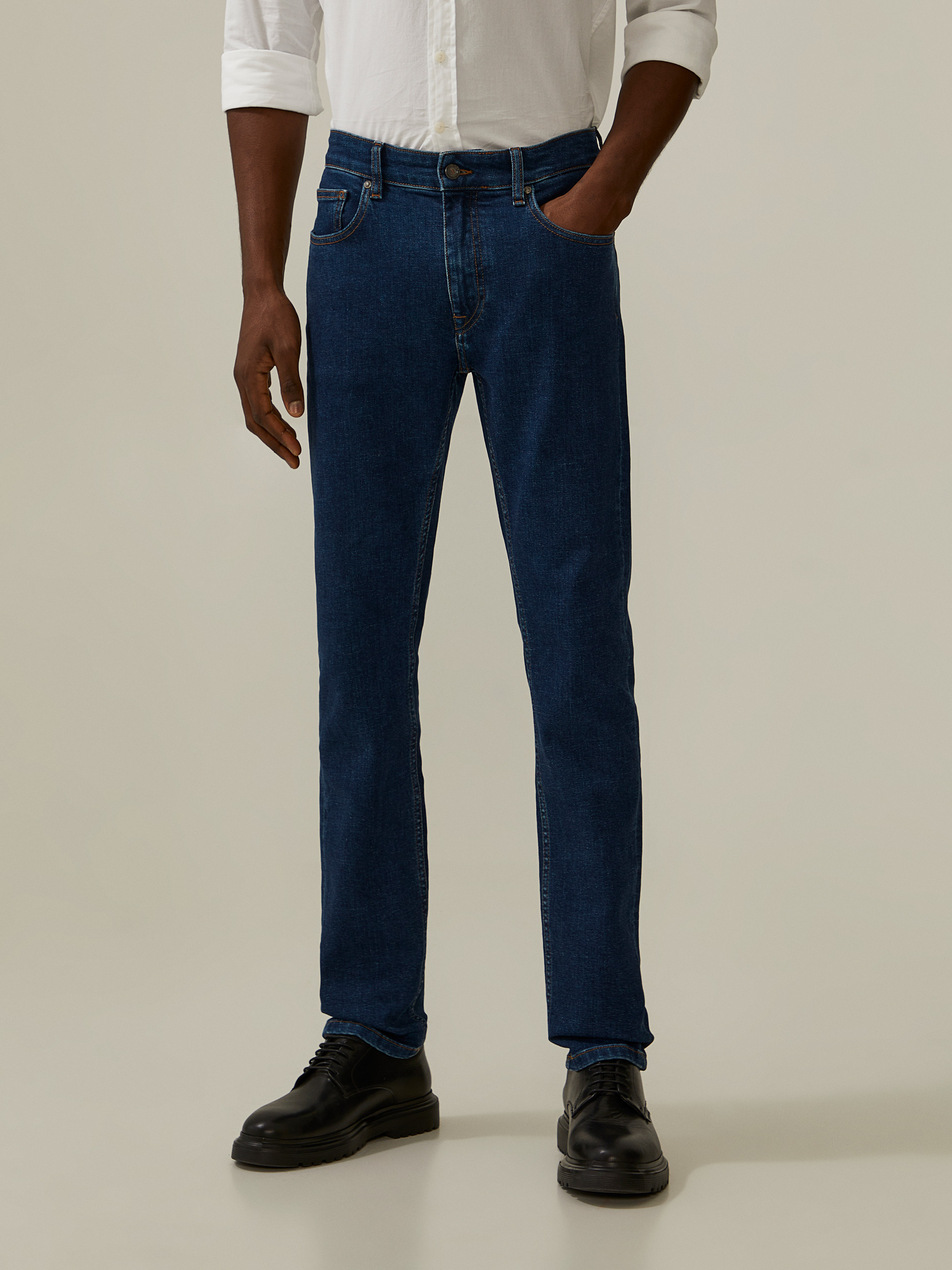 Slim fit denim pants