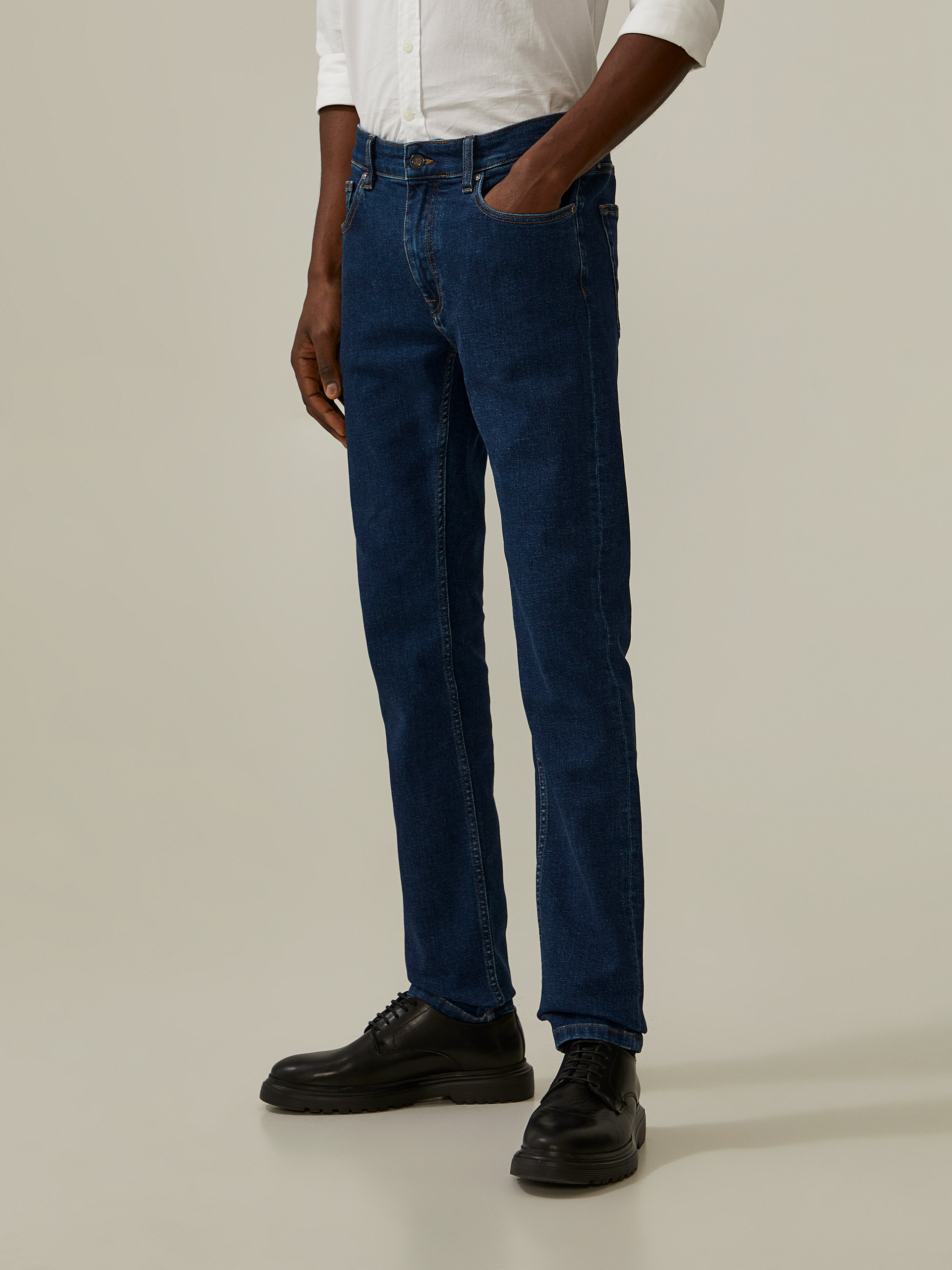 Slim fit denim pants