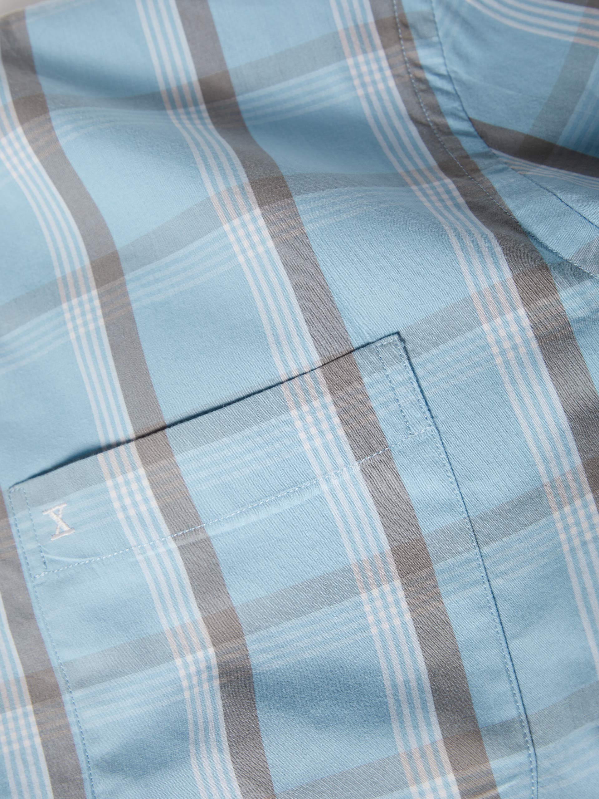 Camisa de algodón a cuadros