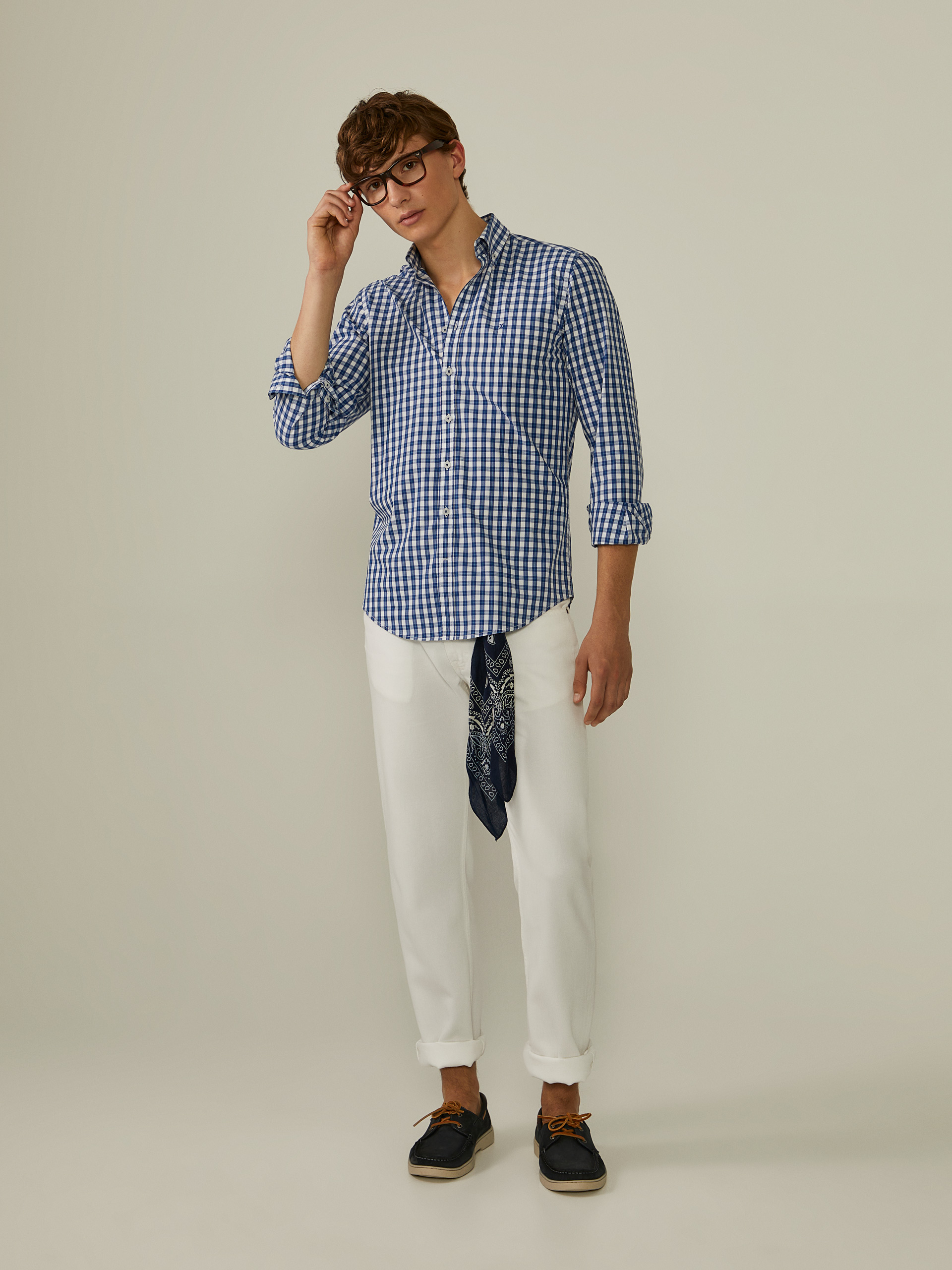 Slim fit poplin shirt