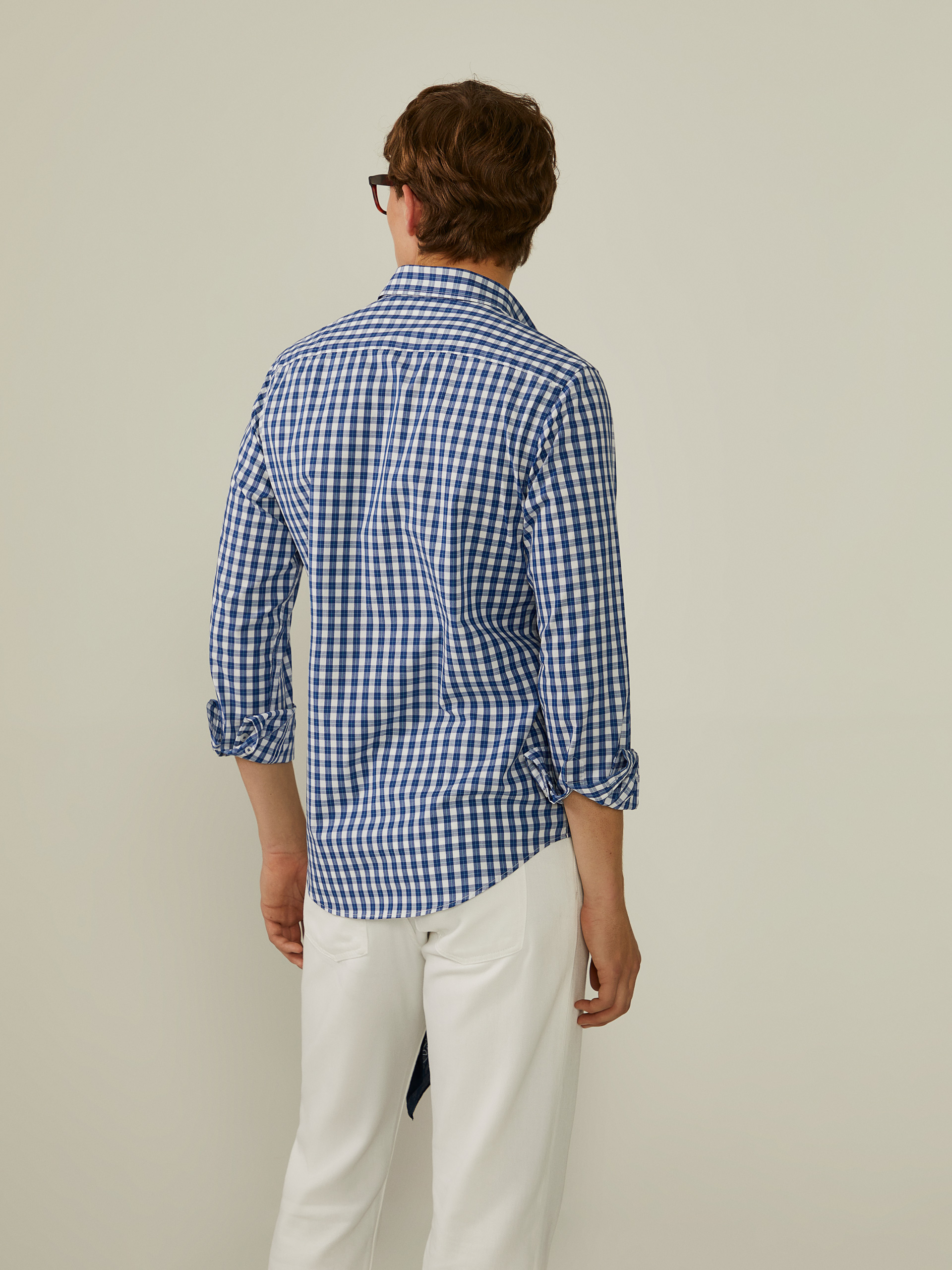 Slim fit poplin shirt