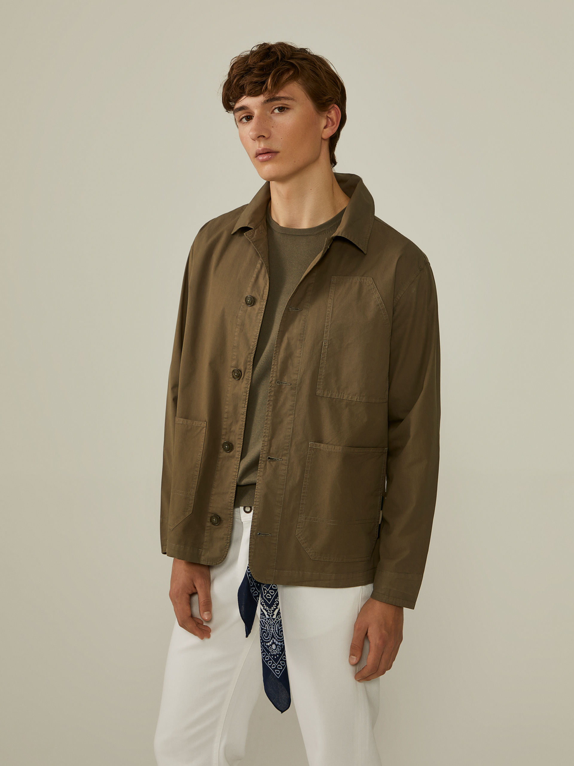 Twill overshirt