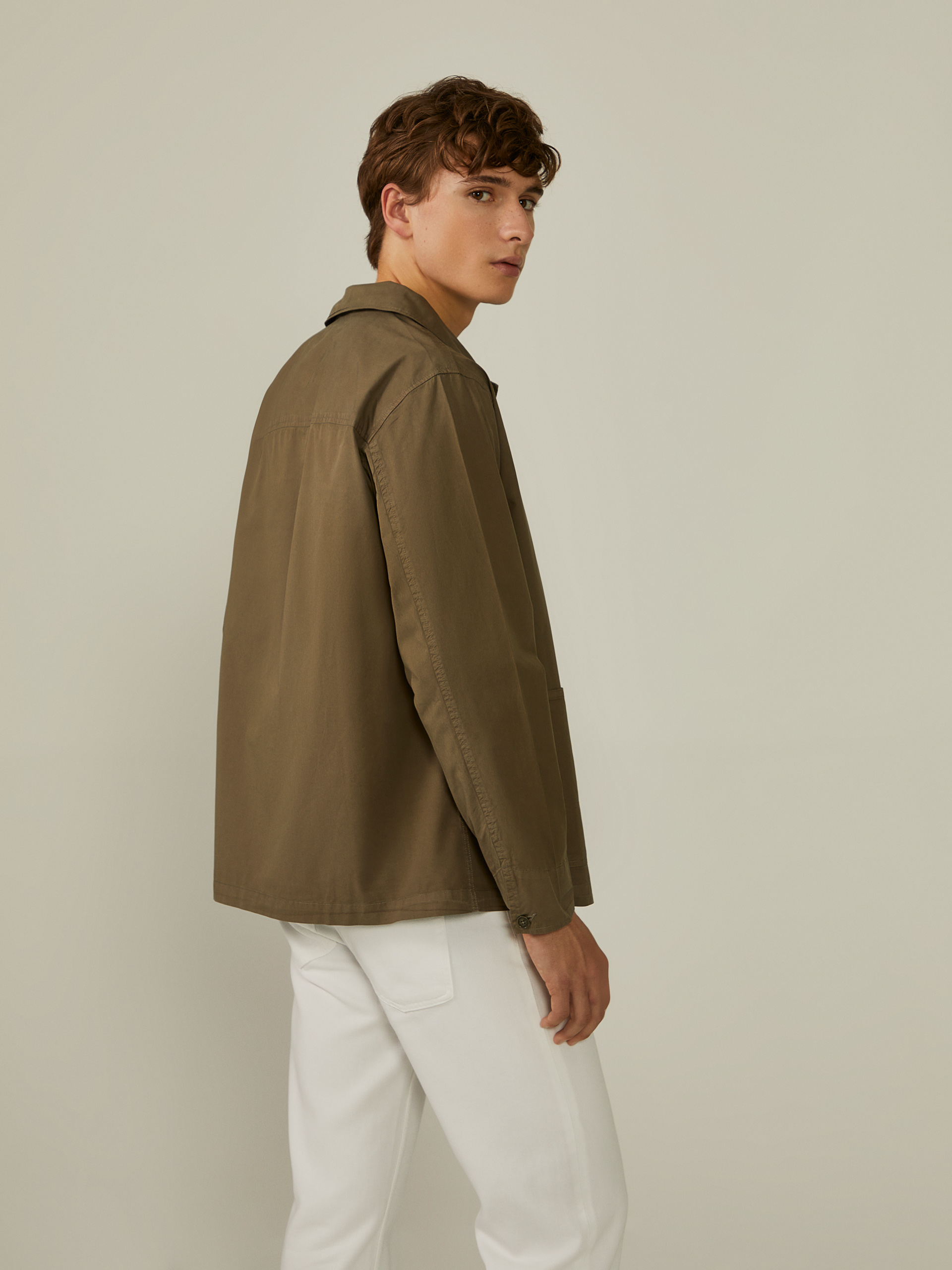 Twill overshirt