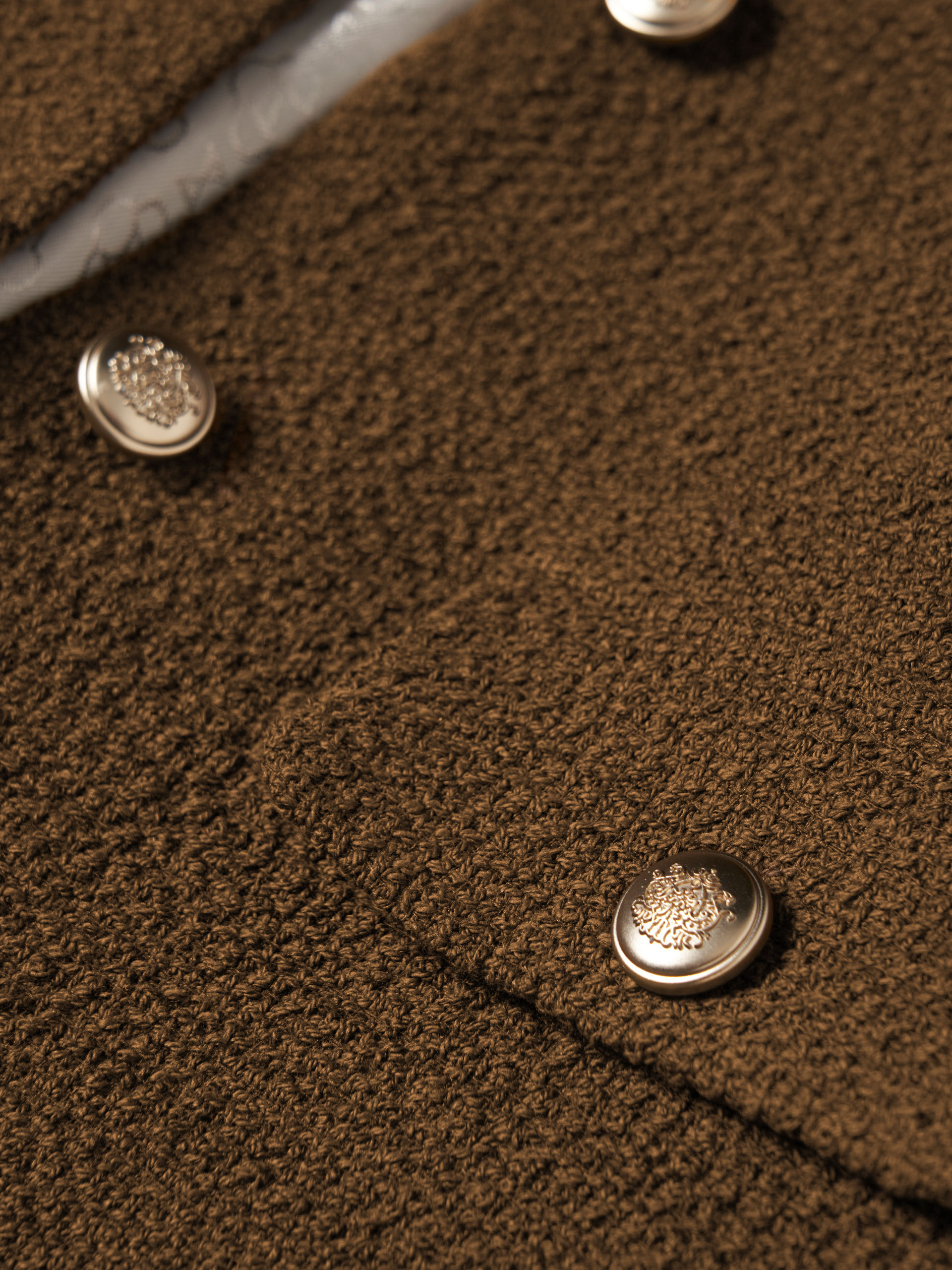 Tweed fake pockets jacket