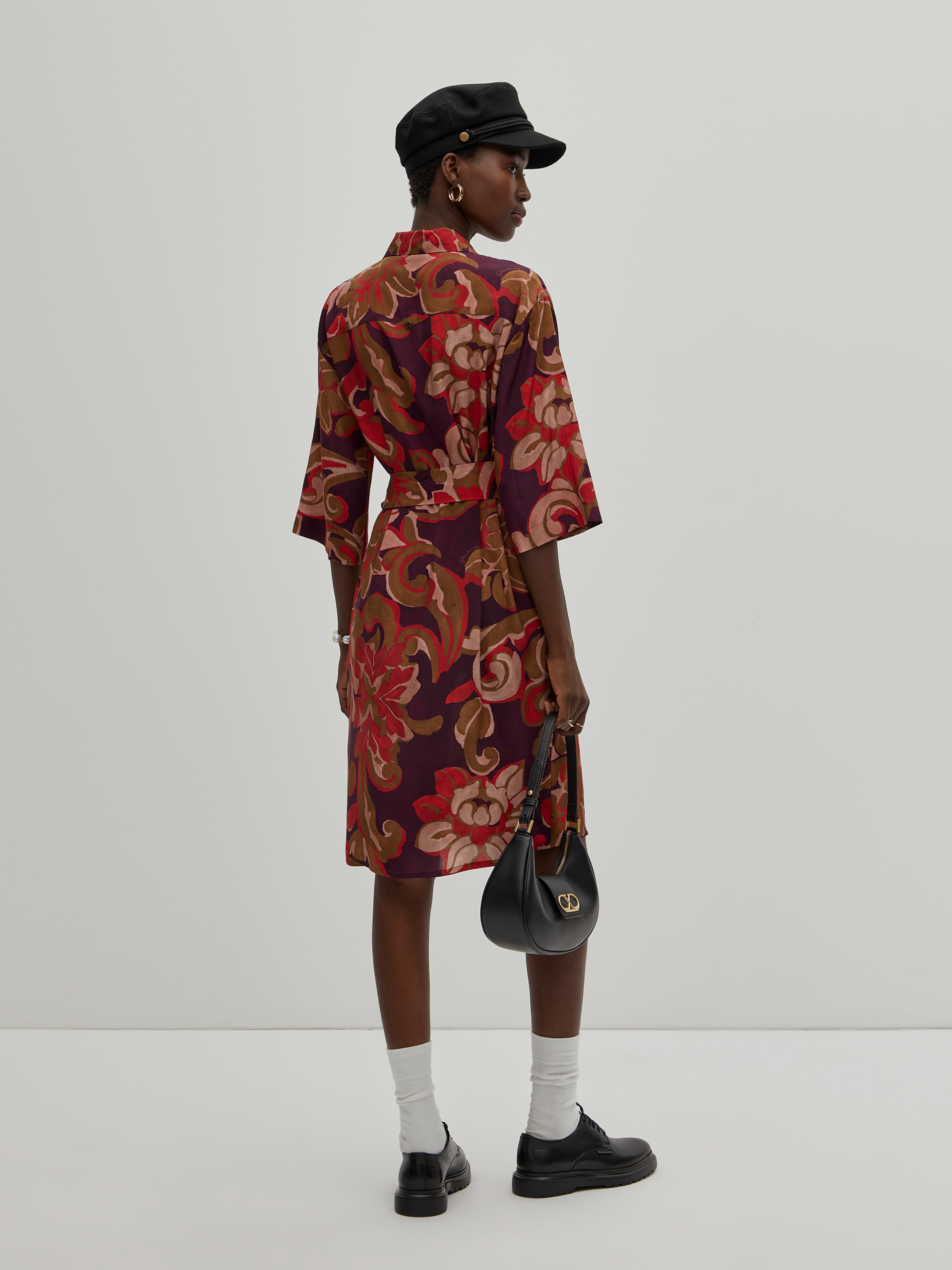 Vestido camisero estampado
