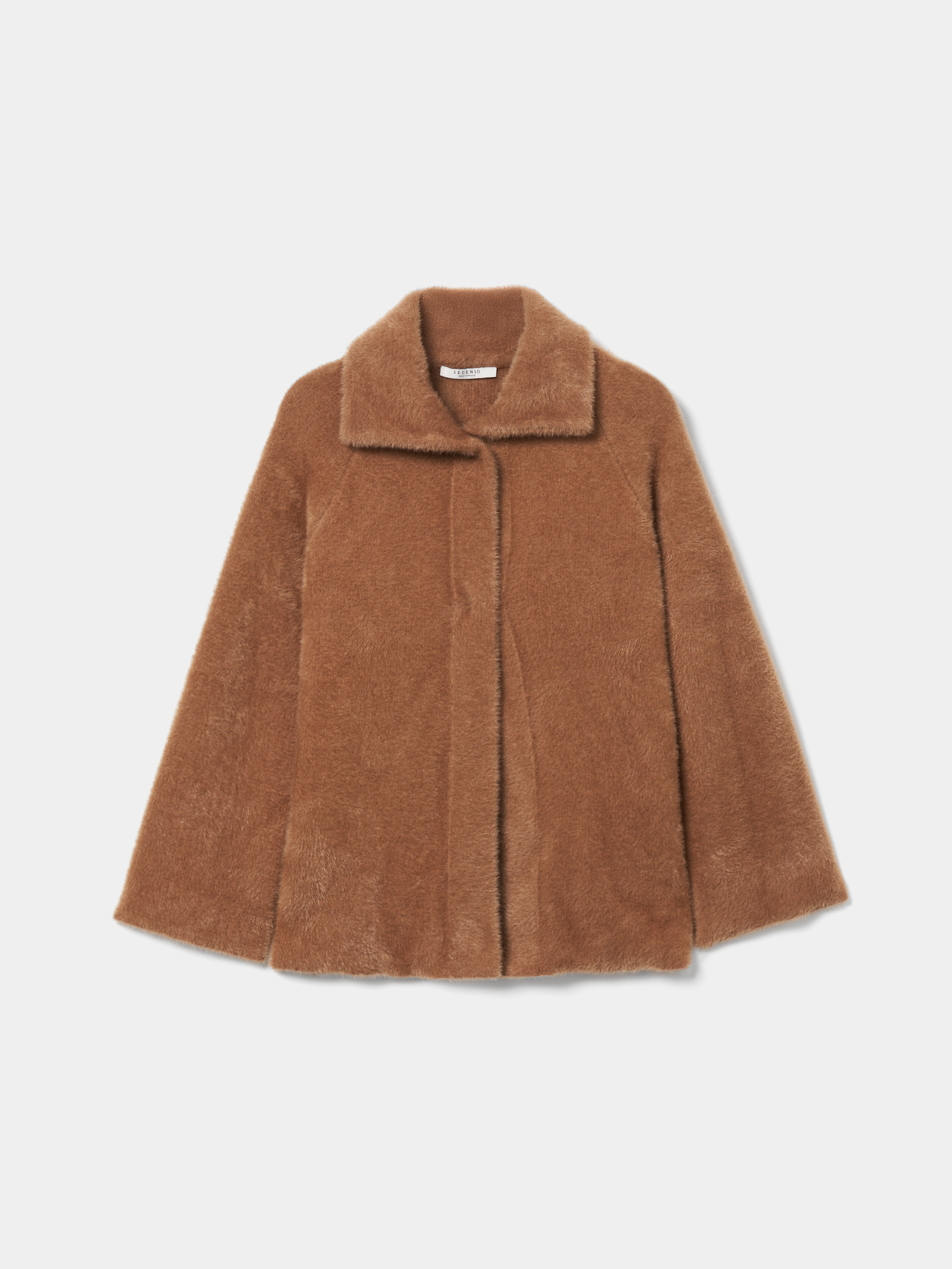 Raglan sleeves fur coat