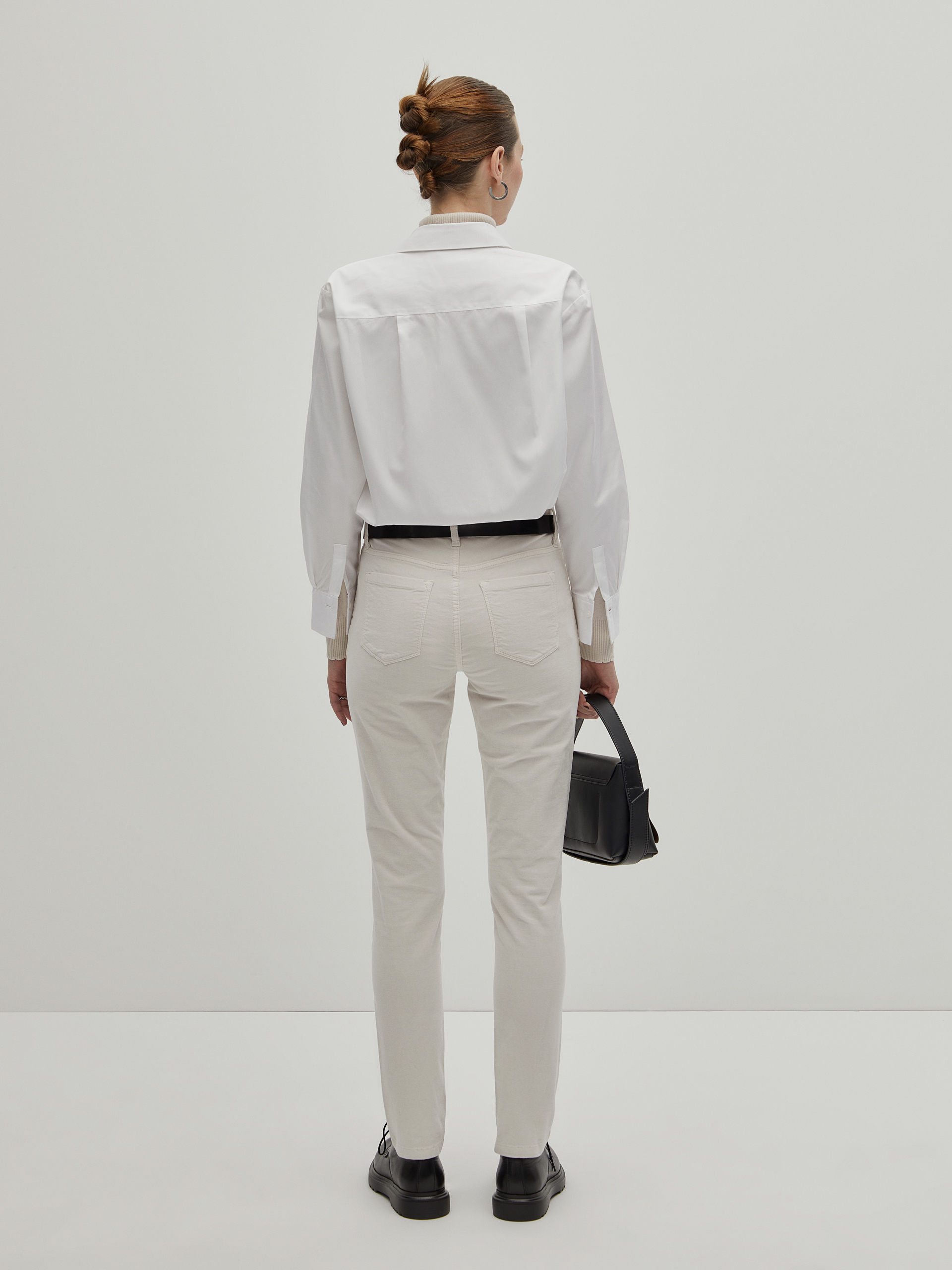 Skinny velvet pants