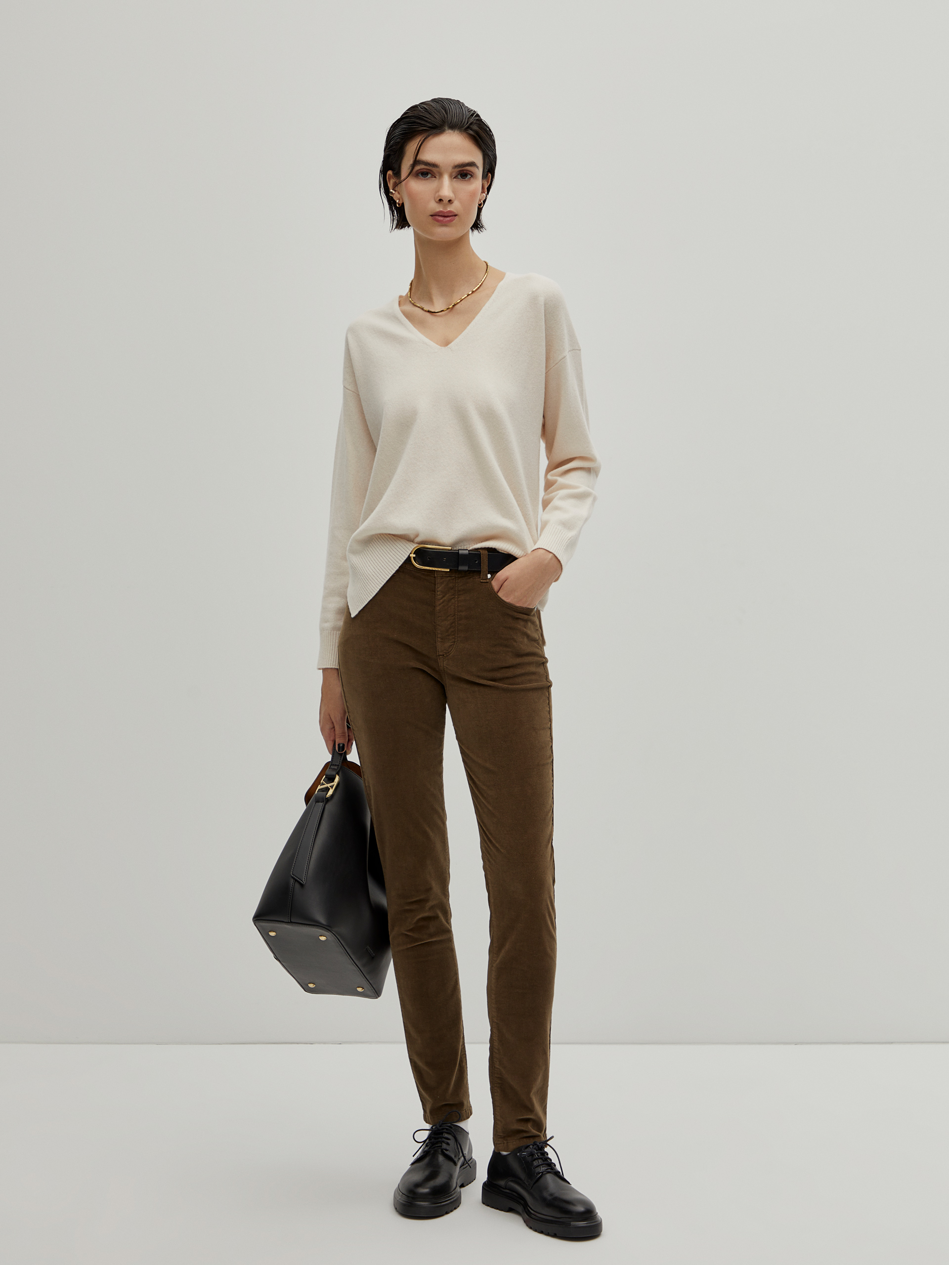 Skinny velvet pants