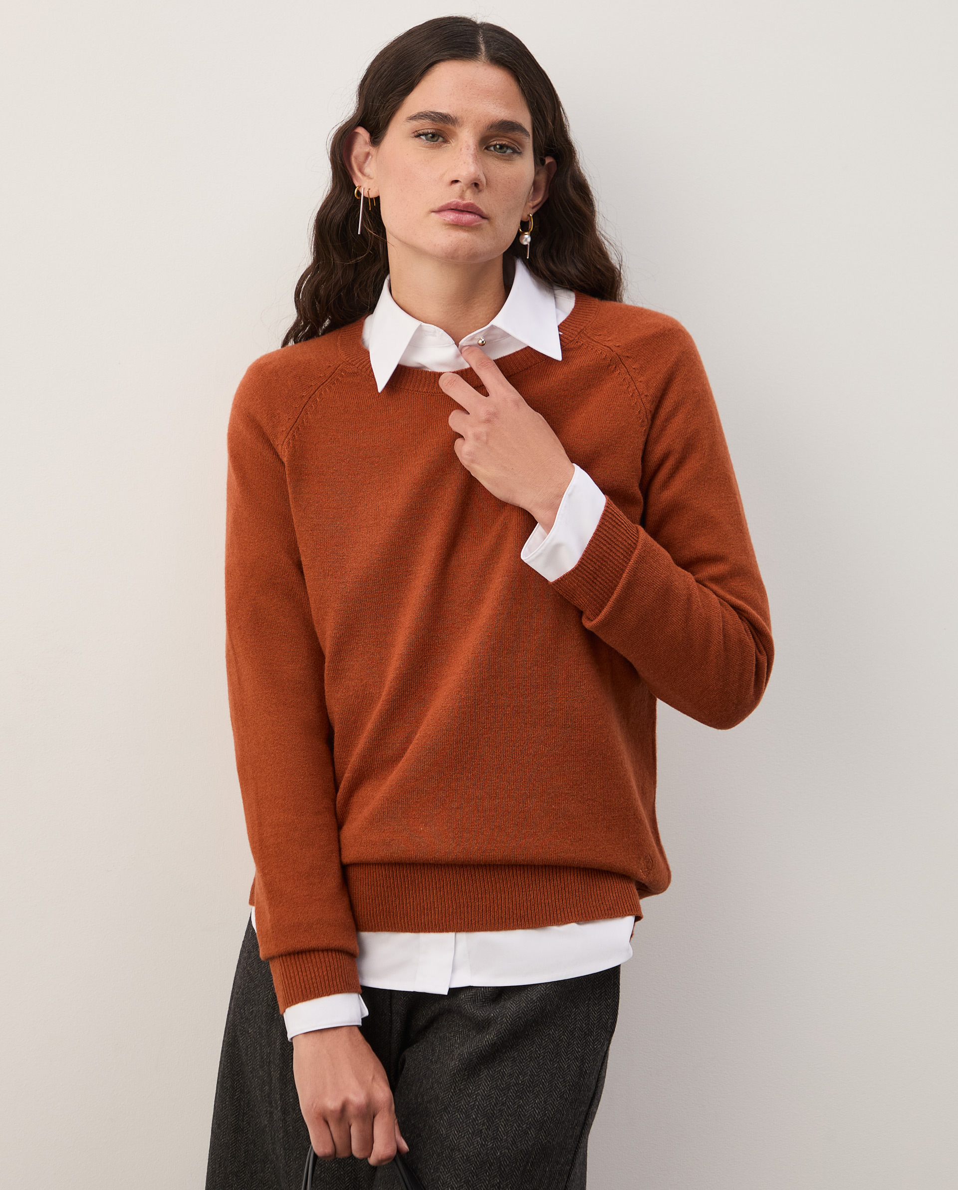 Knitted wool sweater